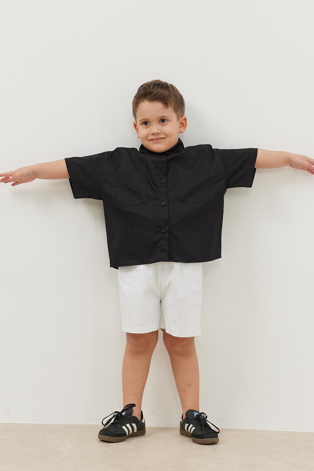 Oversize Gömlek Siyah