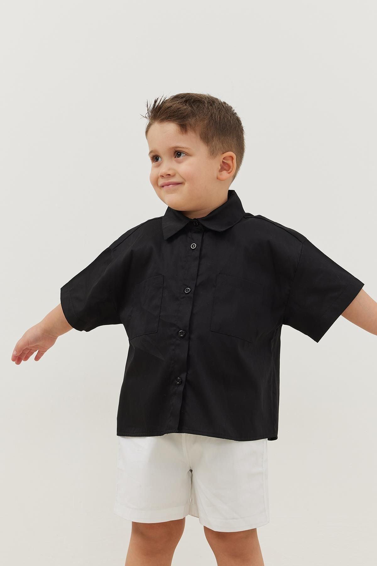 Oversize Gömlek Siyah