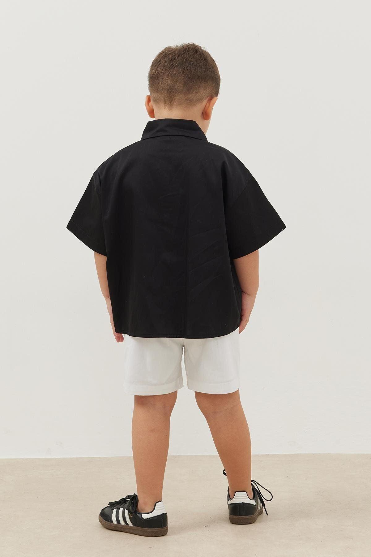 Oversize Gömlek Siyah