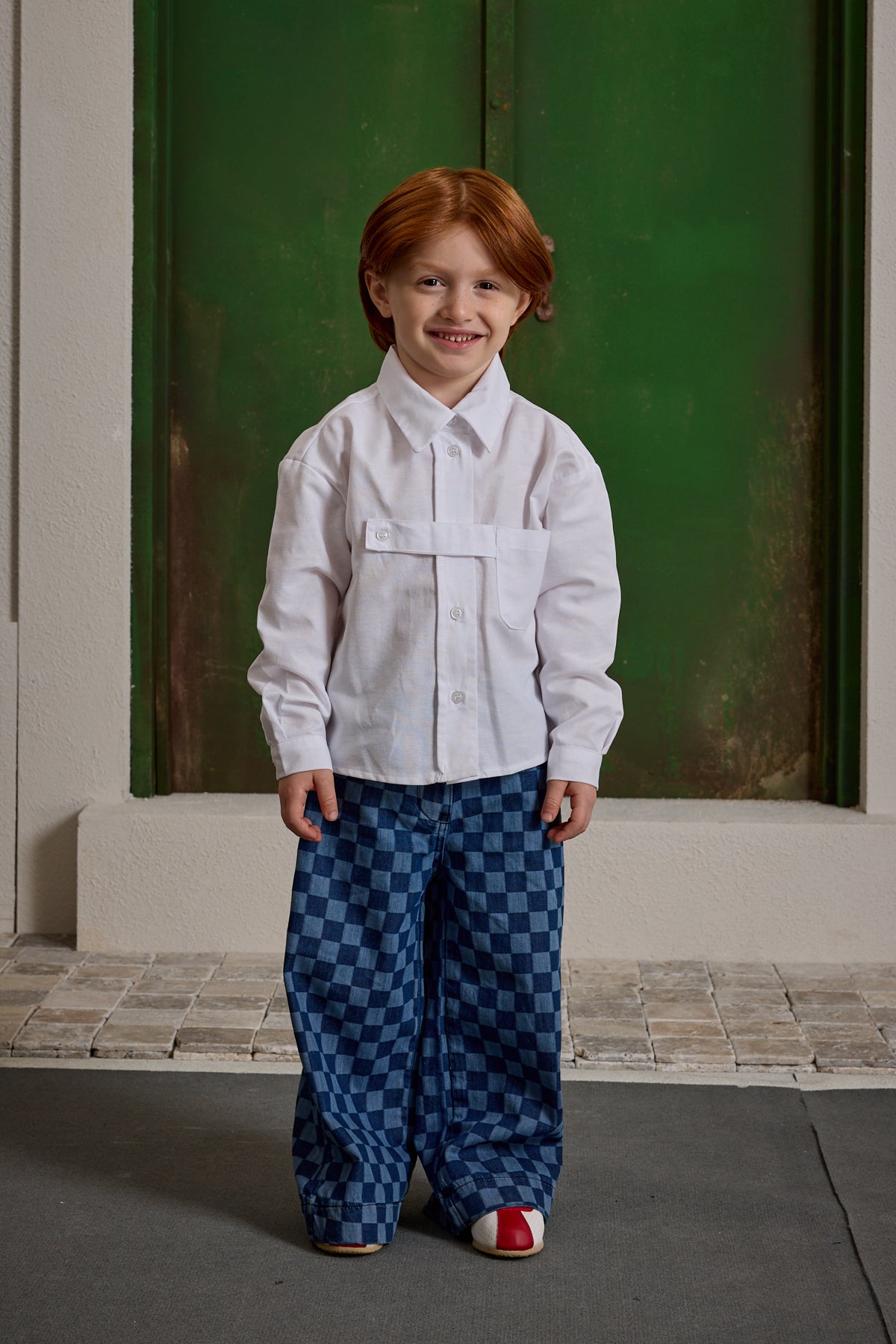 Oversize Oxford Gömlek Ekru