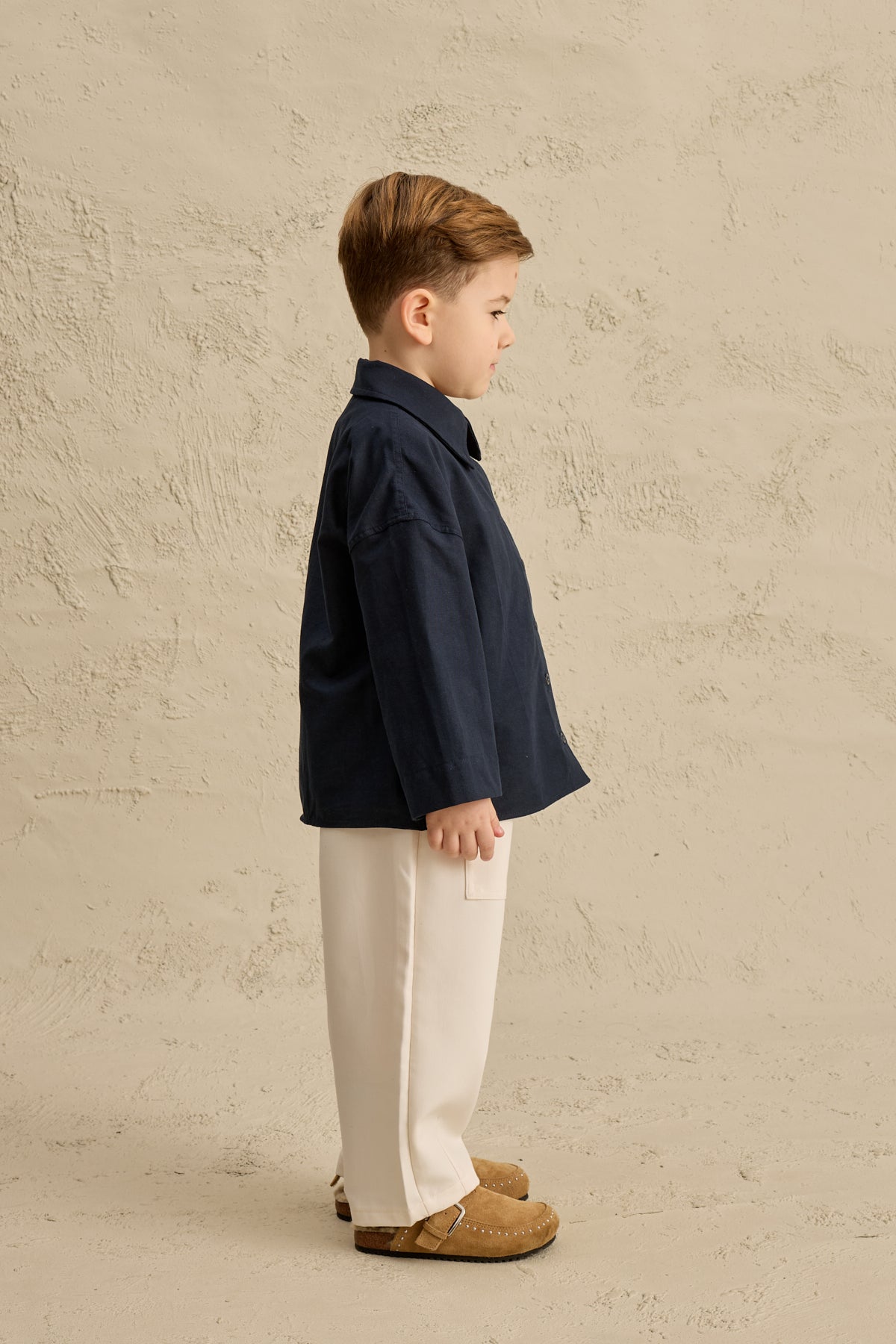 Oversize Oxford Gömlek Lacivert