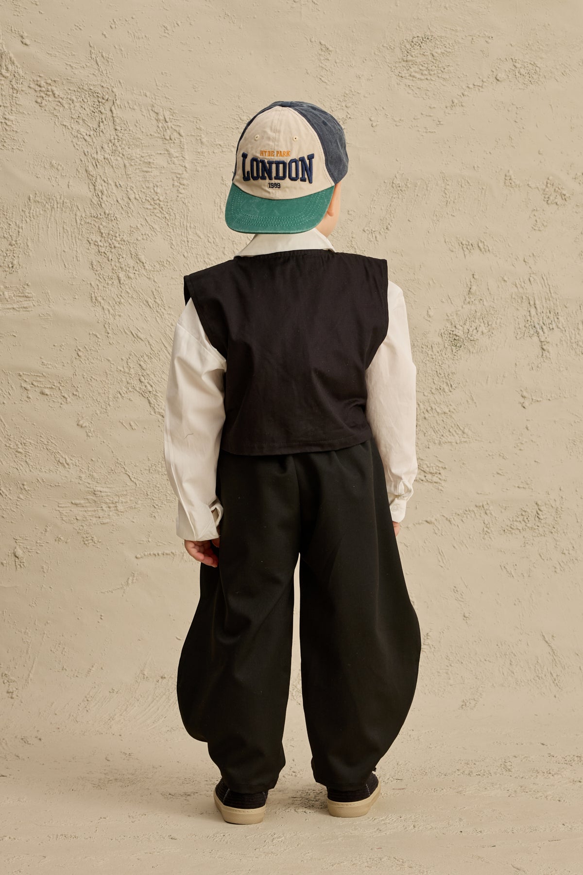 Oversize Yelek Gömlek Takım Siyah