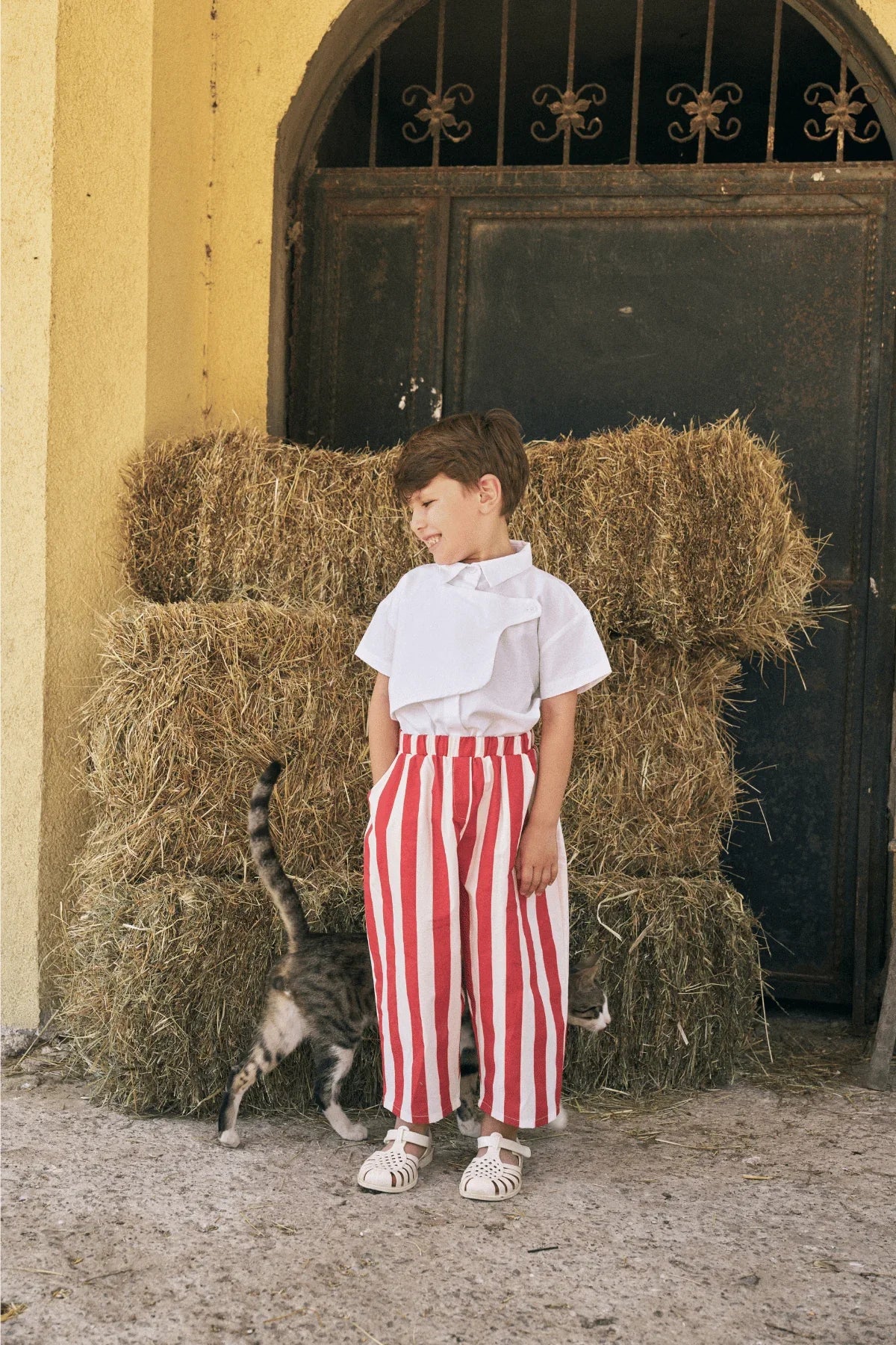 Patchwork Oxford Shirt White