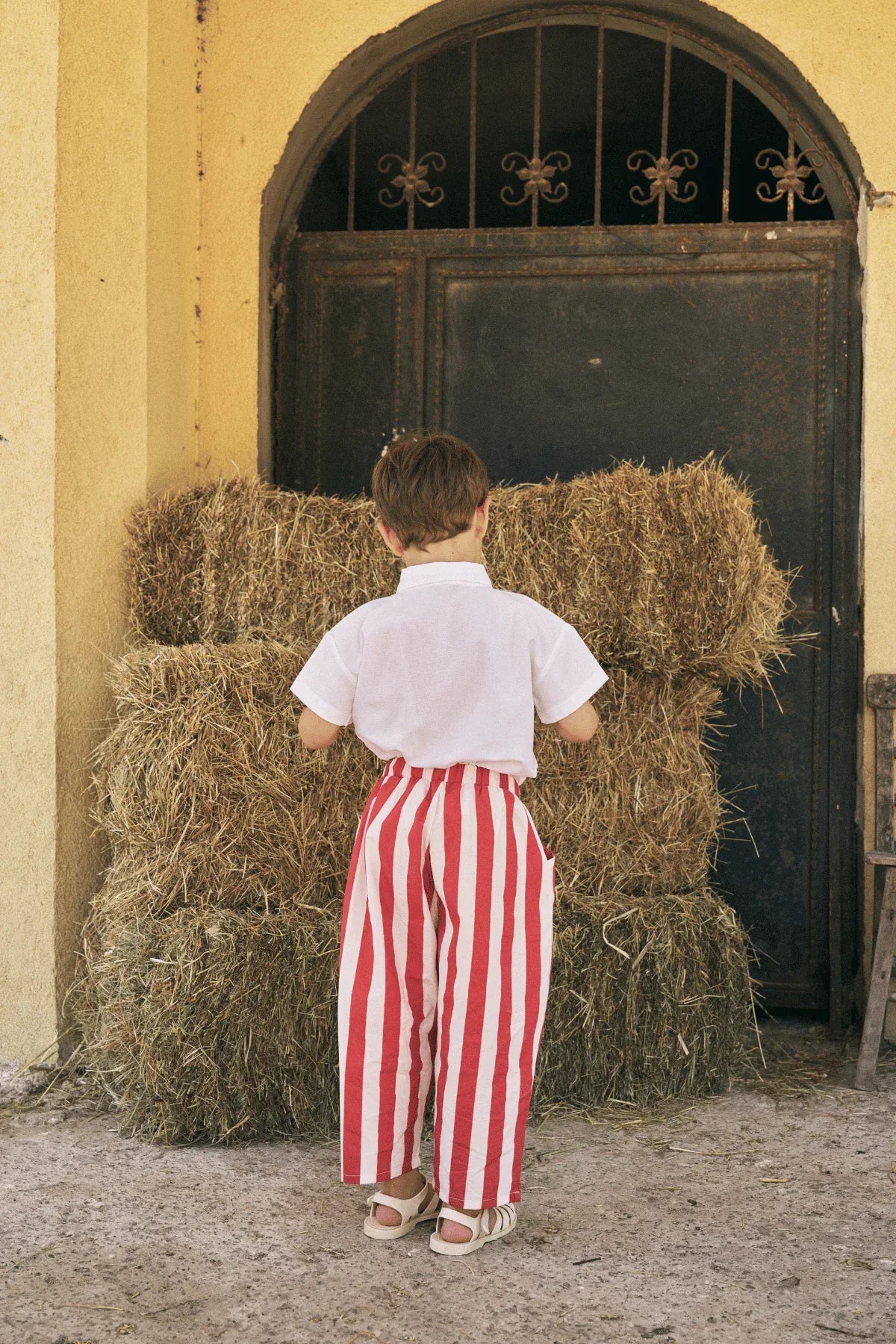 Patchwork Oxford Shirt White
