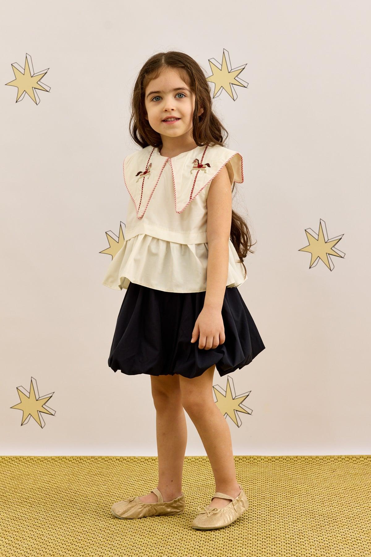 Peplum Shirt White