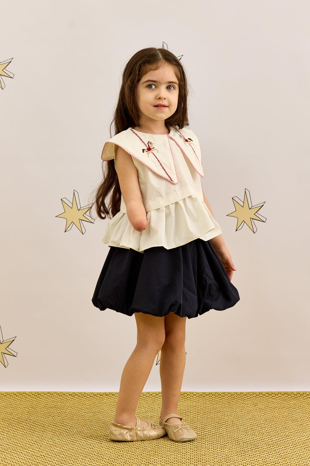 Peplum Shirt White