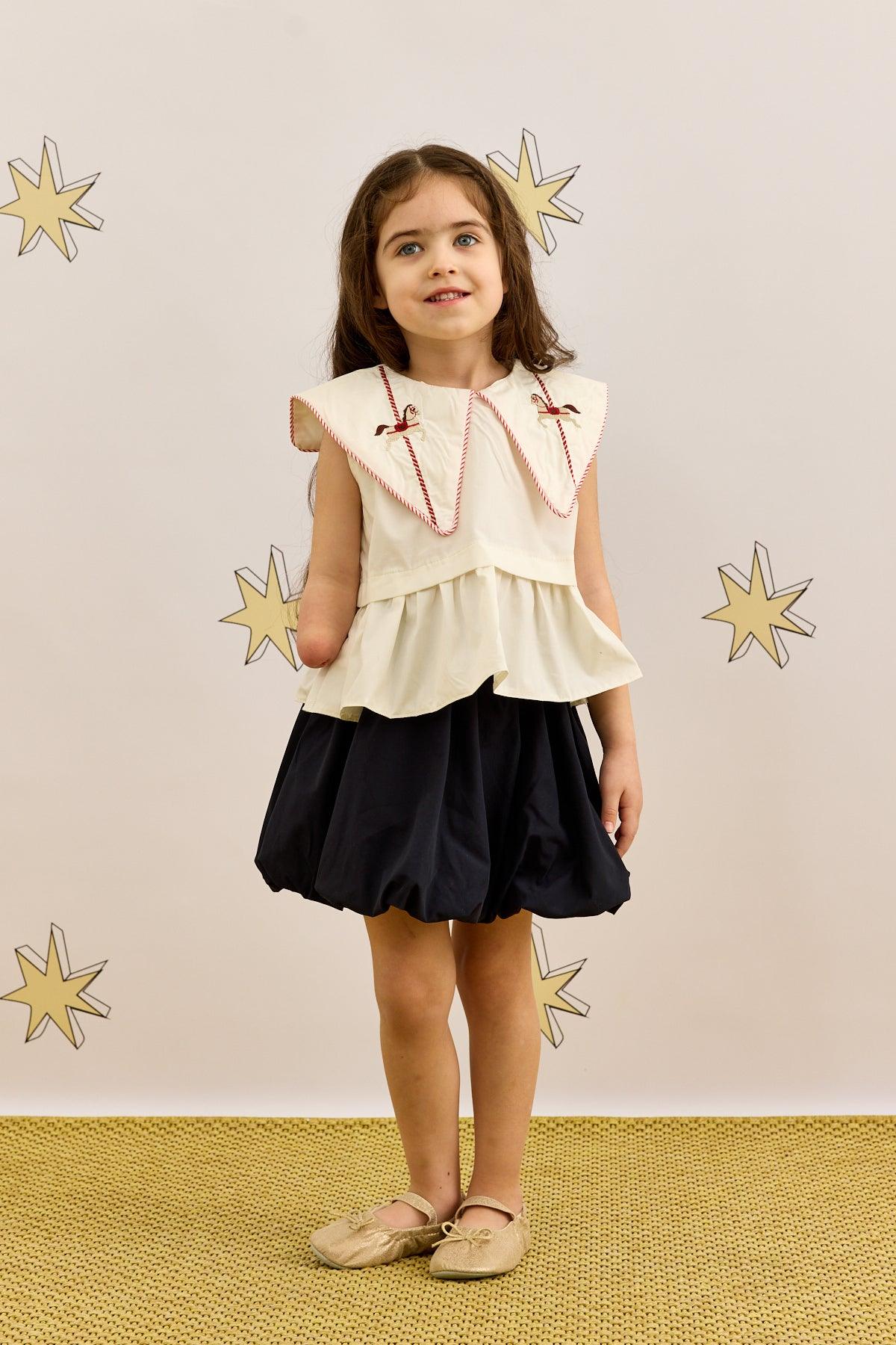 Peplum Shirt White