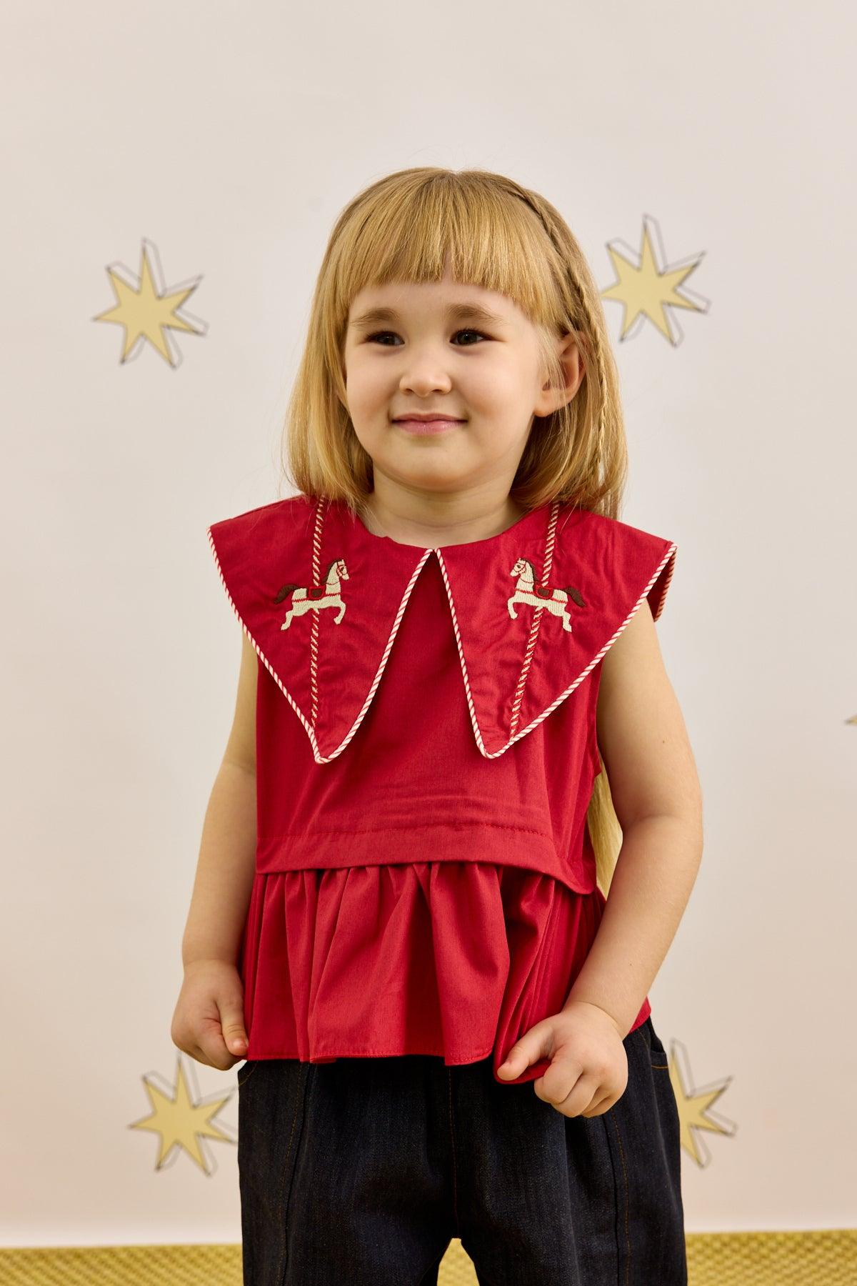 Peplum Gömlek Kırmızı