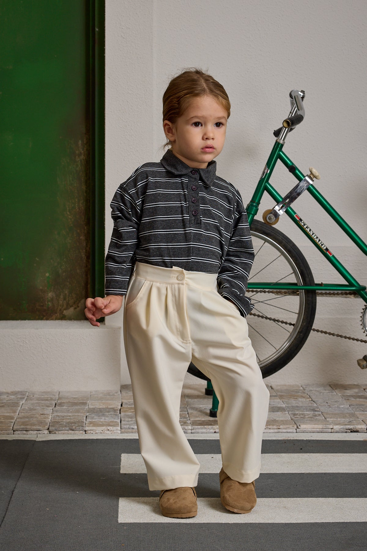 Pleated Detailed Trousers Beige