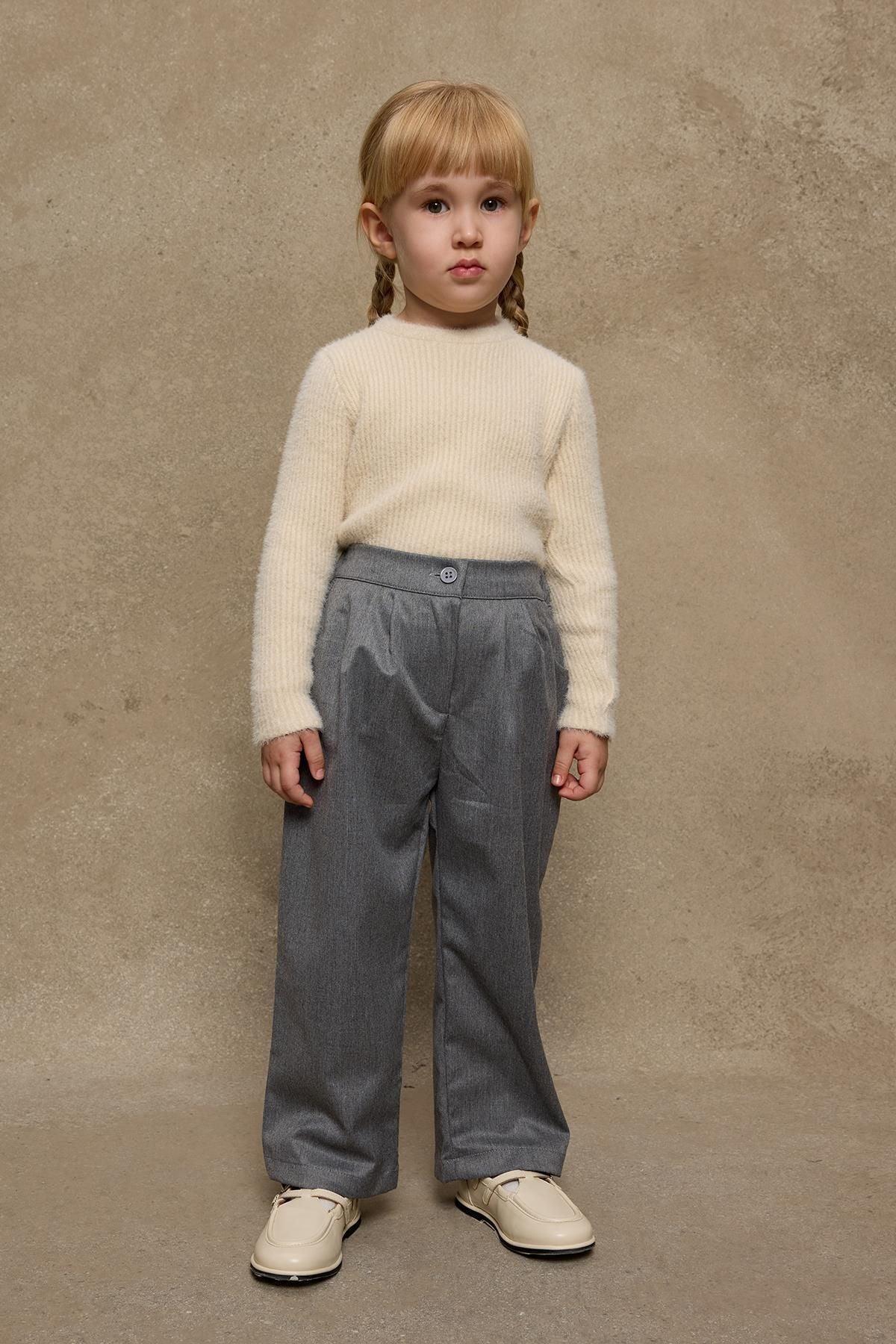 Pleated Detailed Trousers in Gray