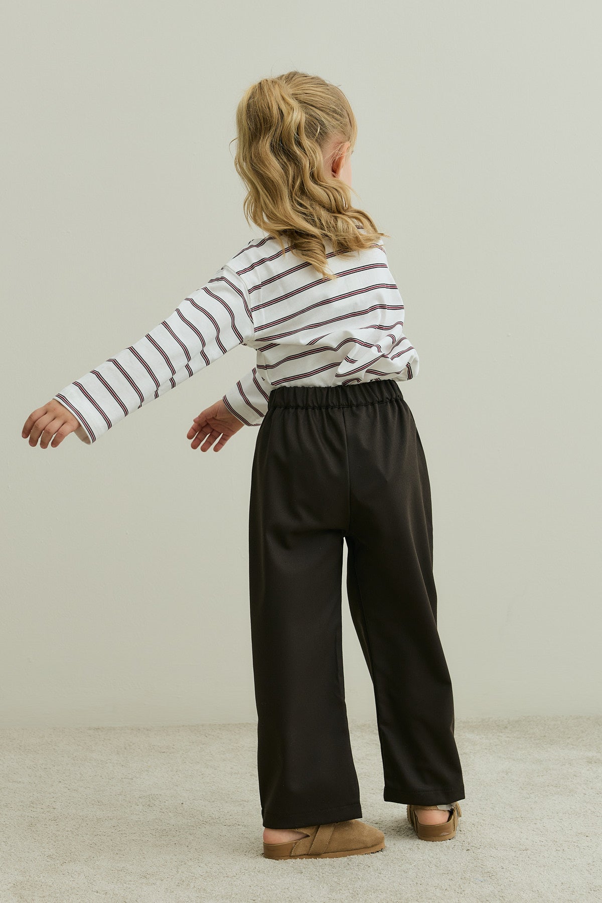 Pleated Detailed Trousers Brown