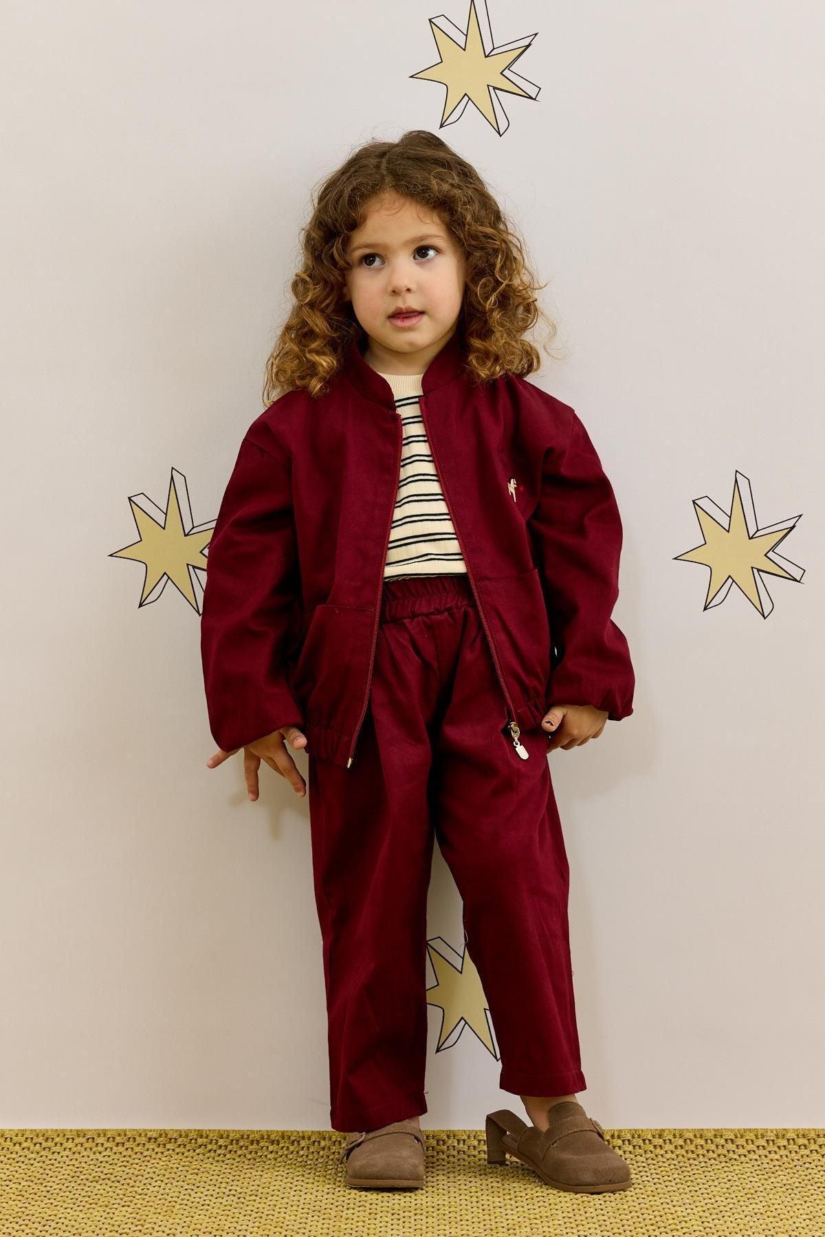 Rahat Kesim Pantolon Bordo