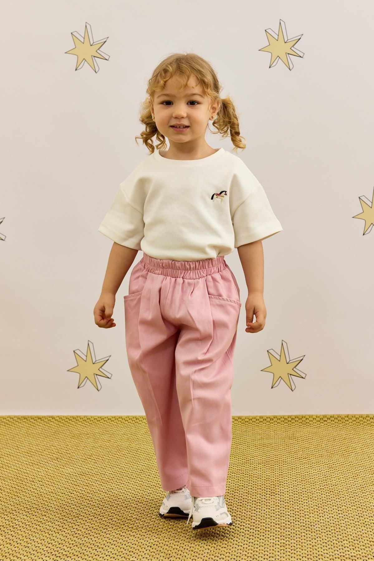 Relaxed Cut Trousers Pink