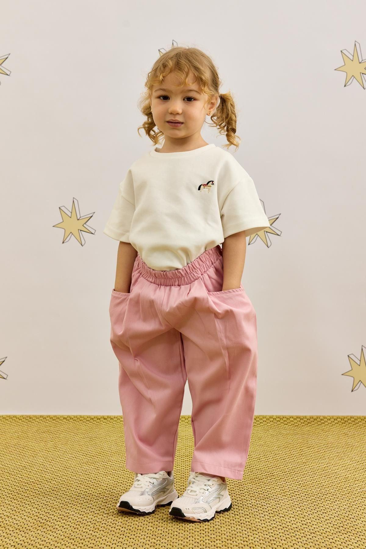 Relaxed Cut Trousers Pink