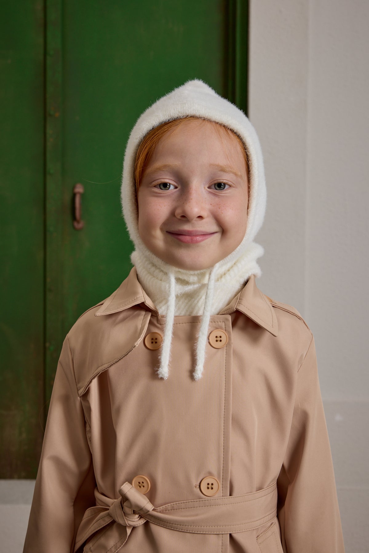 Soft Balaclava Beanie Ecru