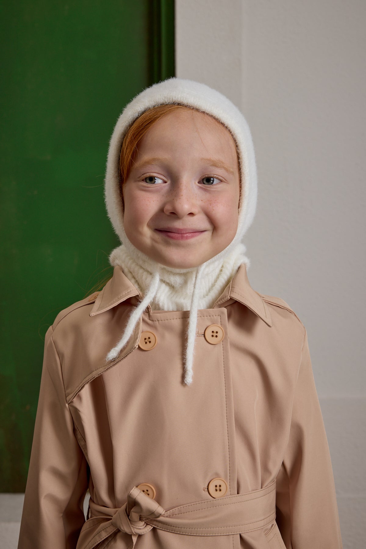 Soft Balaclava Beanie Ecru