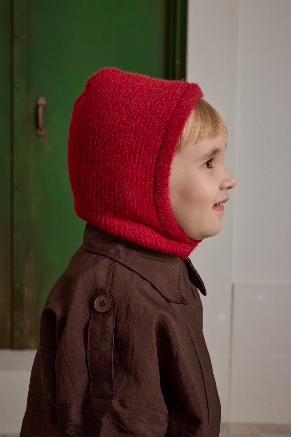 Soft Balaclava Beanie Red