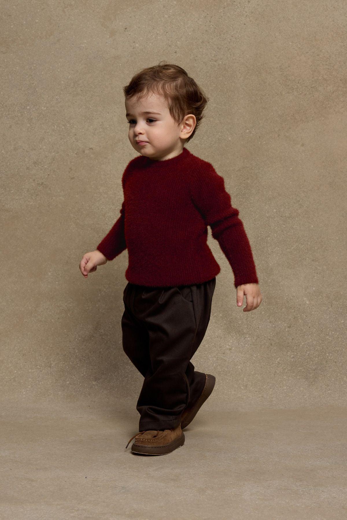 Soft Yumoş Kazak Bordo