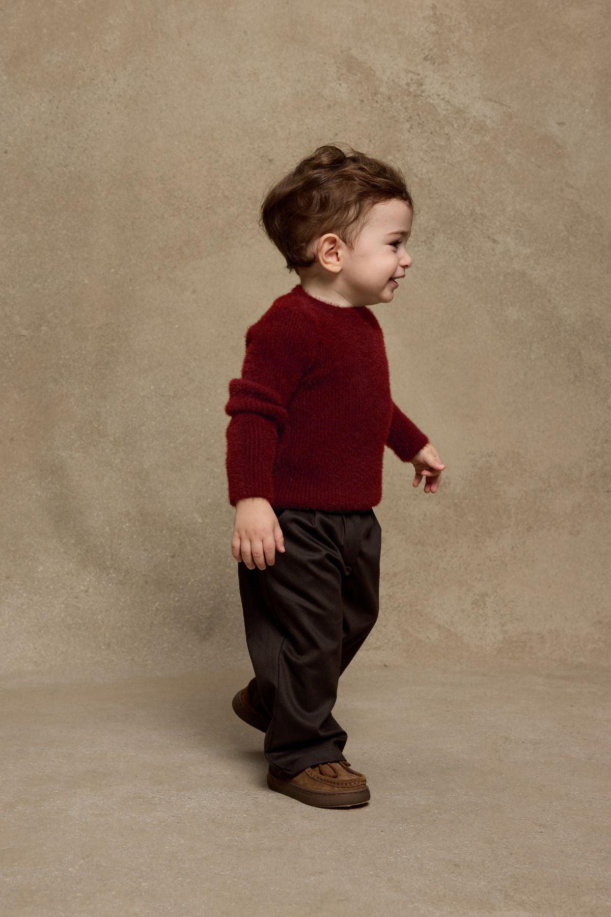 Soft Yumoş Kazak Bordo