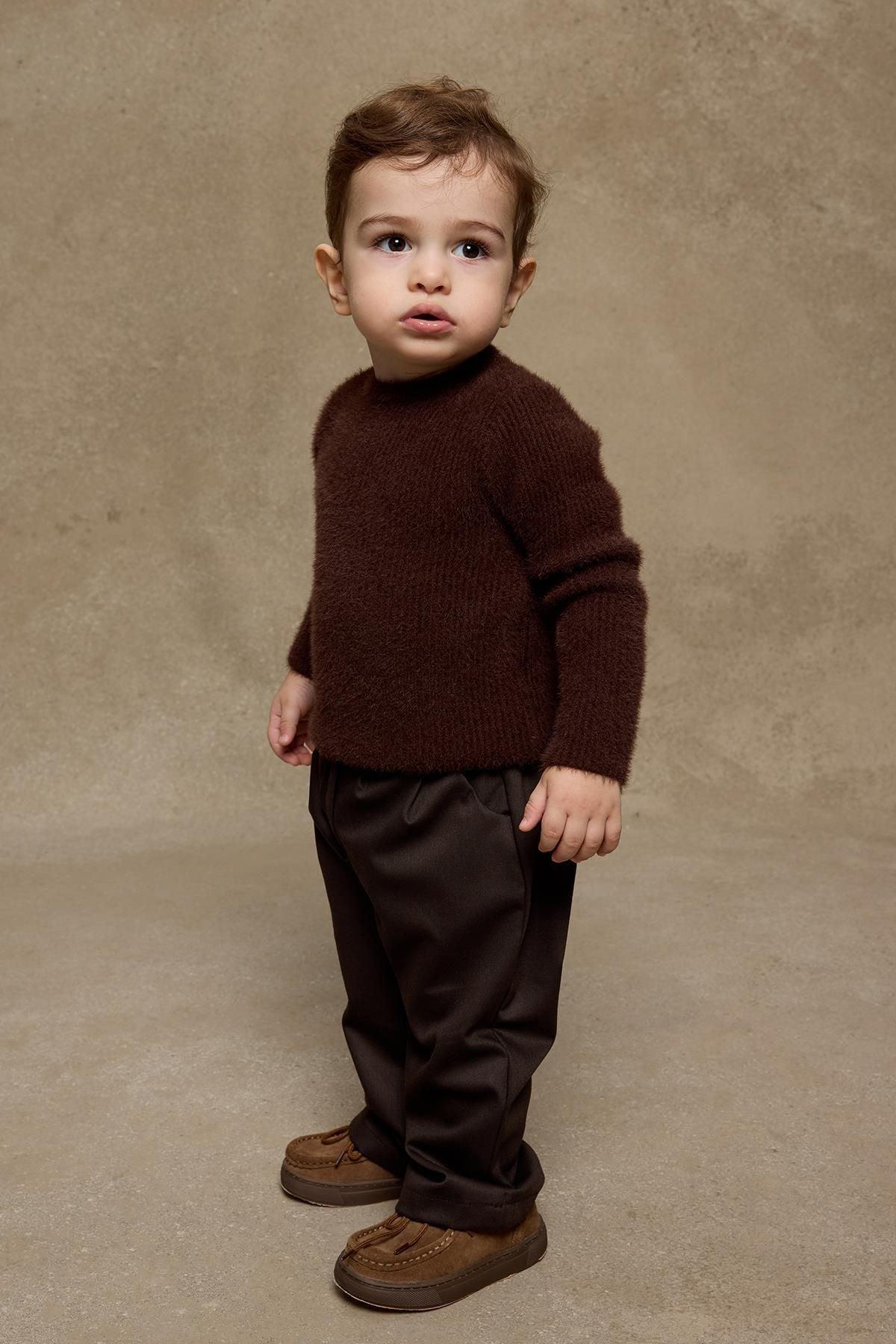 Soft Yumoş Kazak Kahverengi