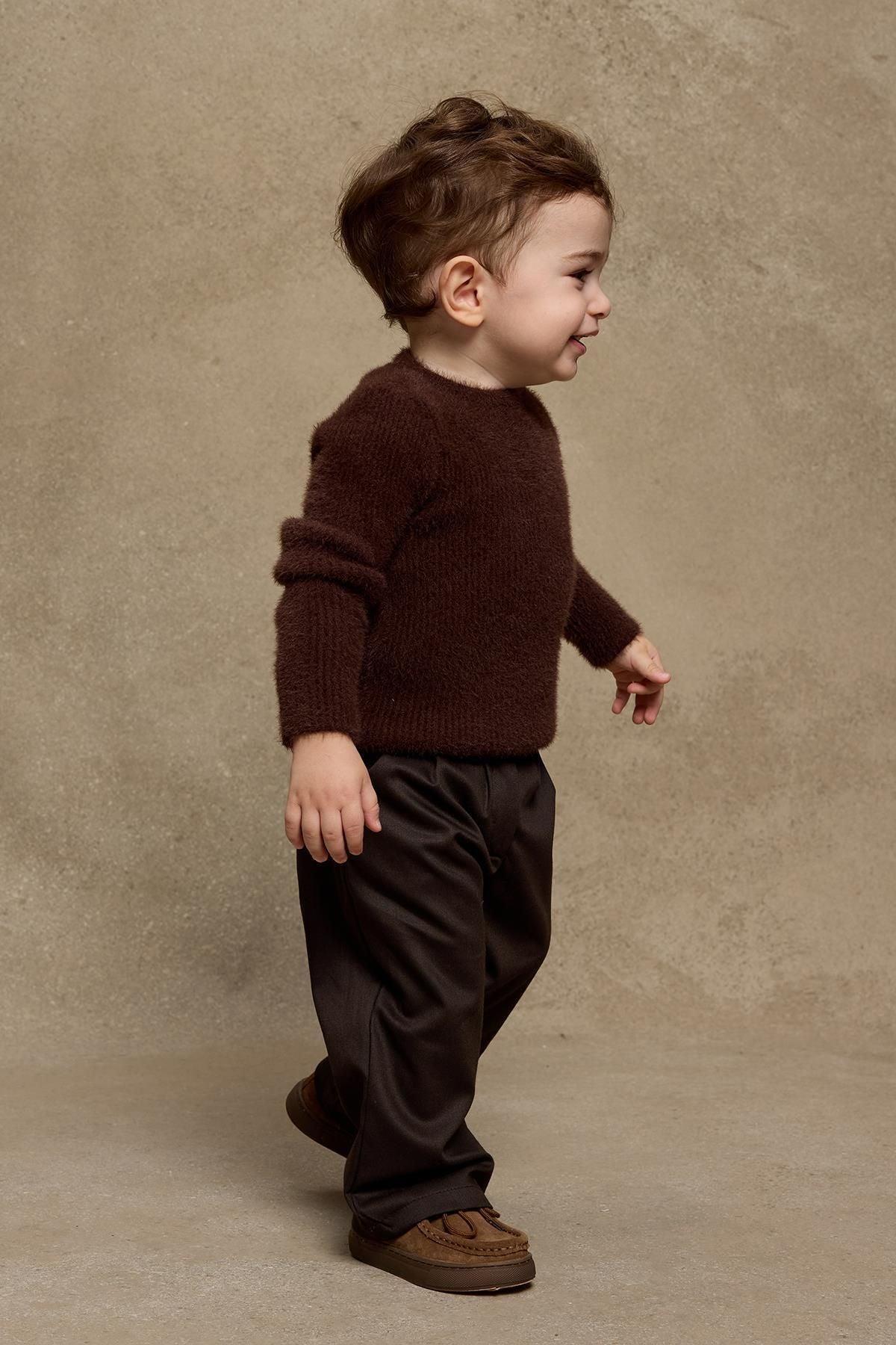 Soft Yumoş Kazak Kahverengi