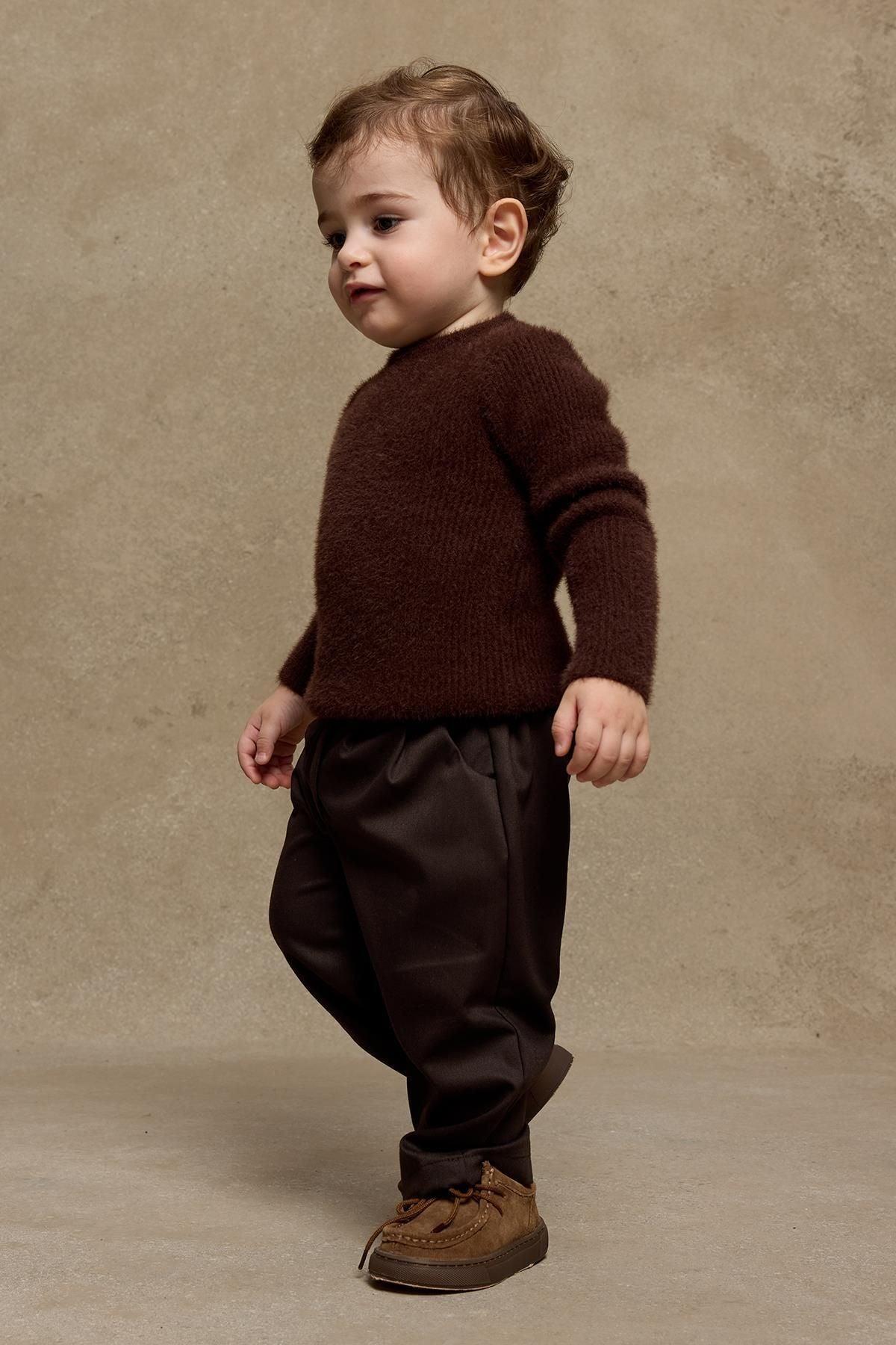 Soft Yumoş Kazak Kahverengi