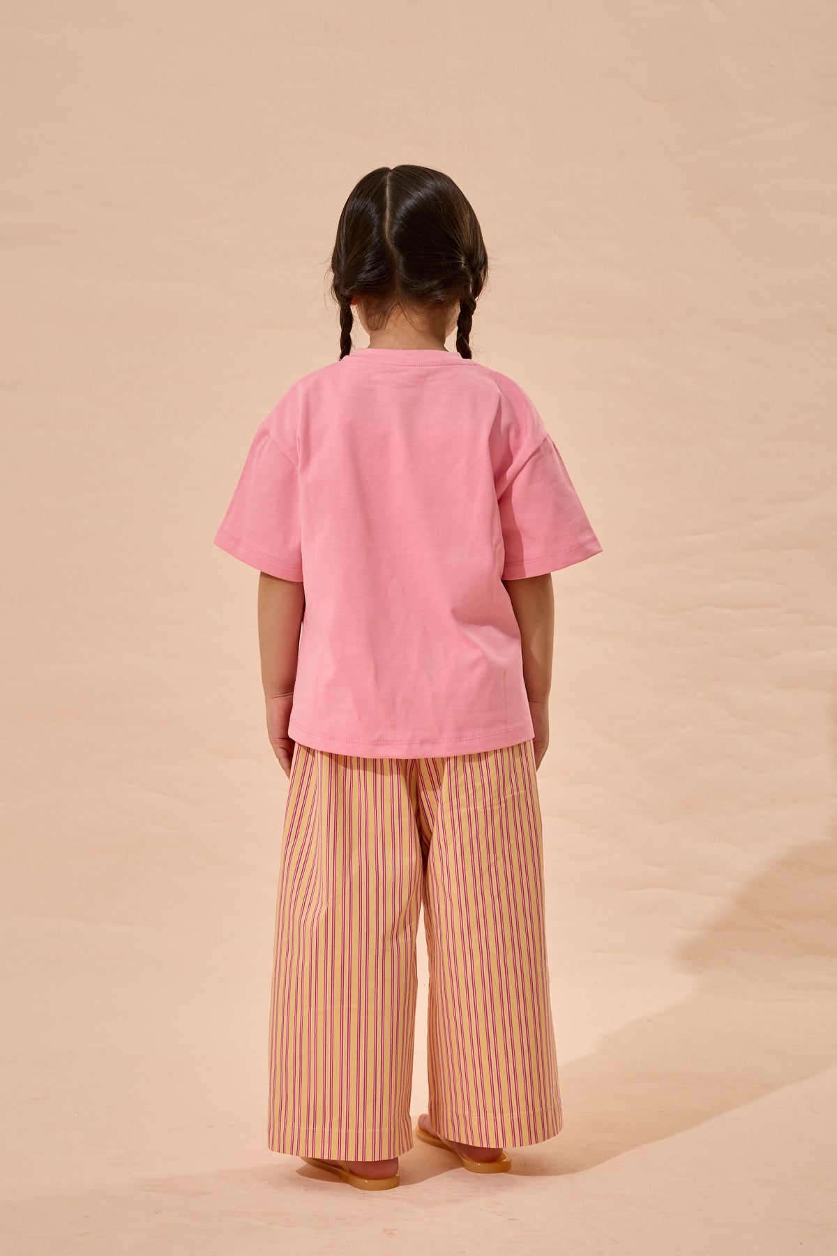 Strawberry Baskı Oversize Pamuk Tişört Pembe