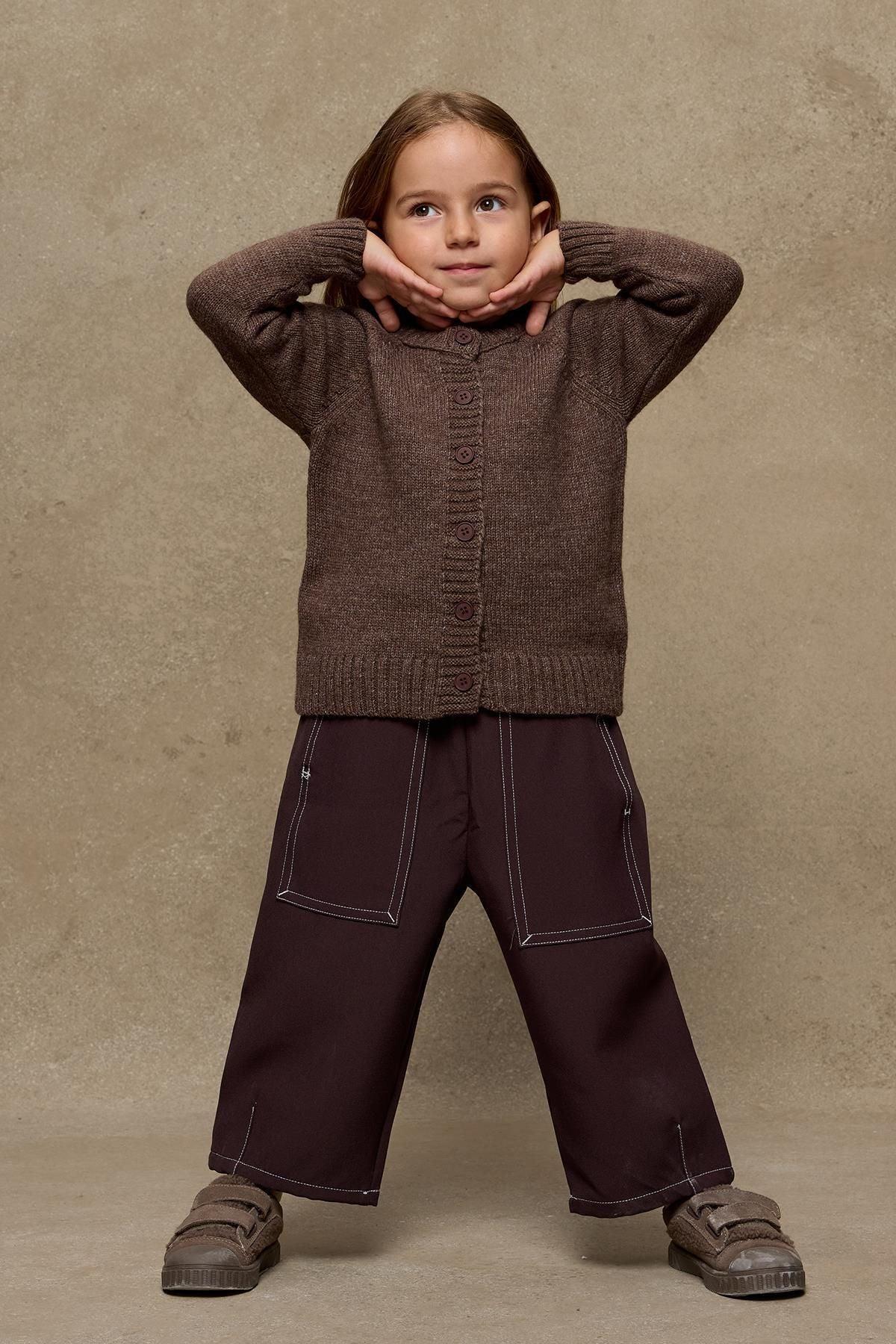 Triko Hırka Kahverengi