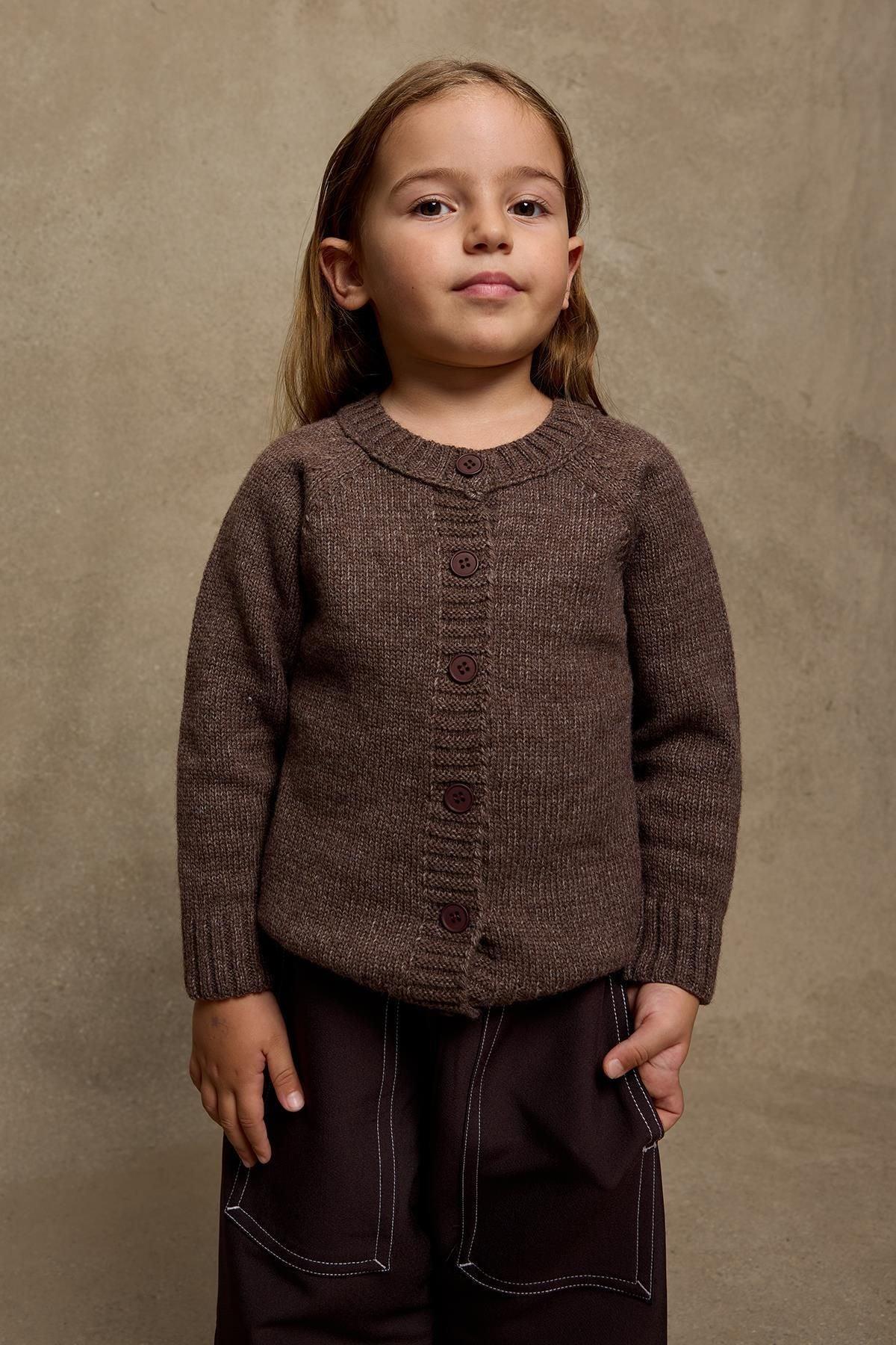 Triko Hırka Kahverengi