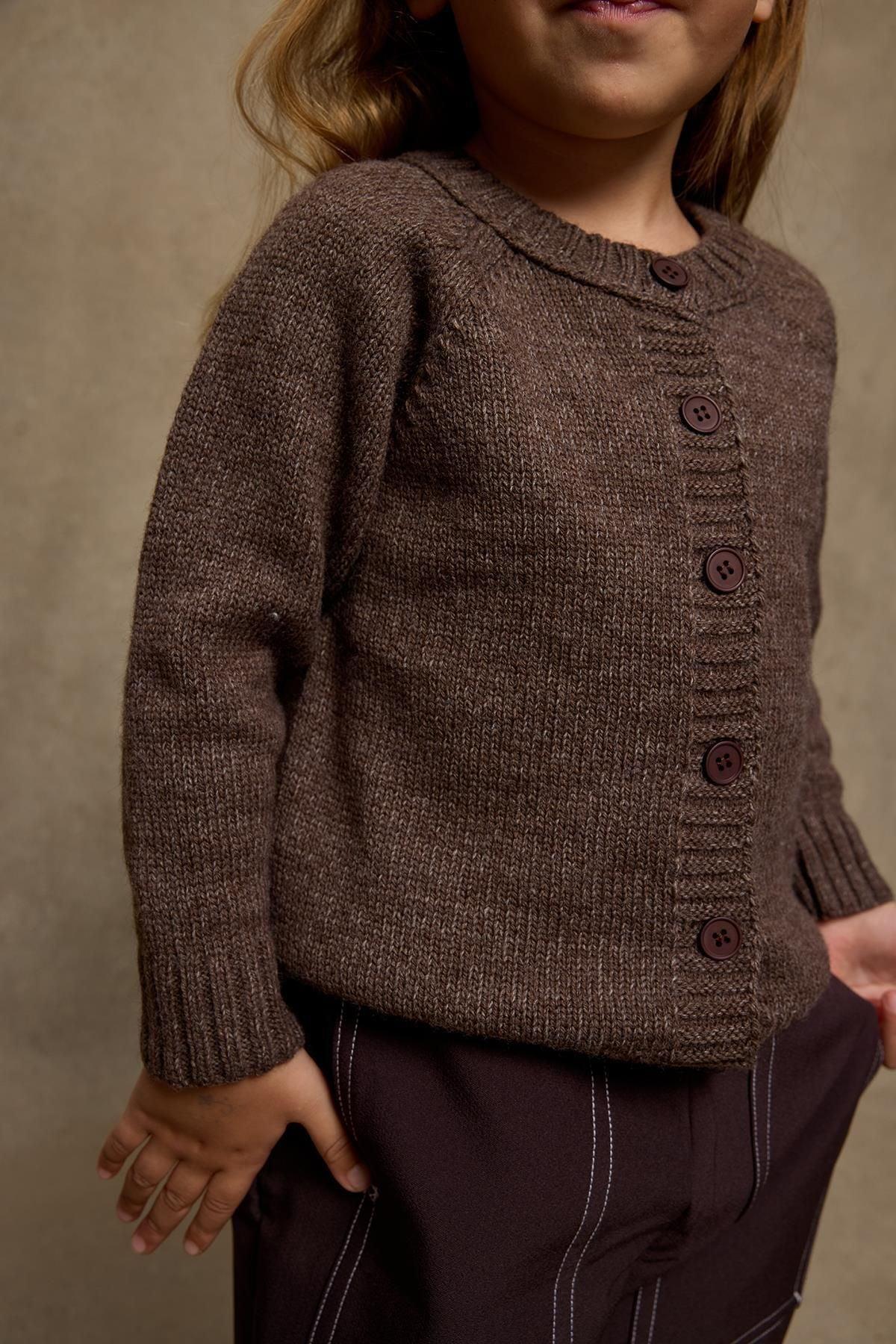 Triko Hırka Kahverengi