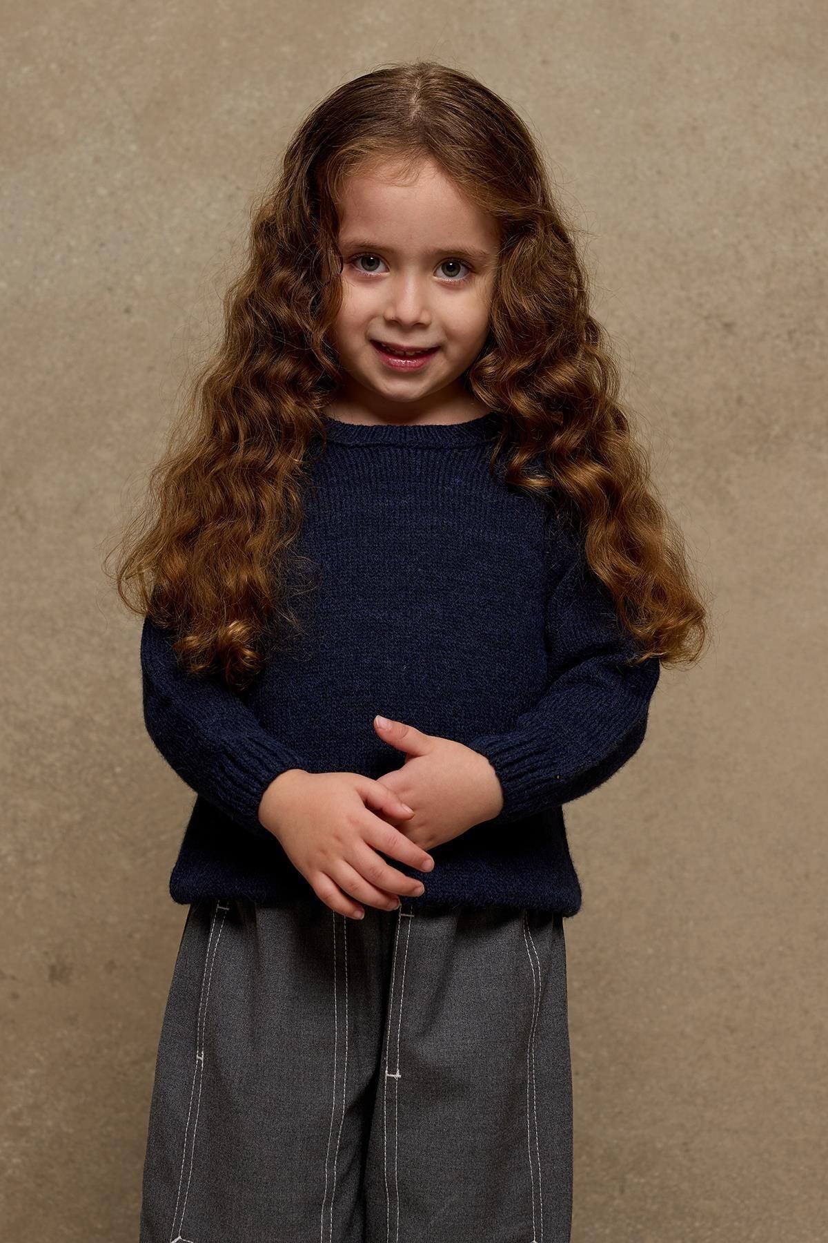 Knitted Sweater Navy Blue