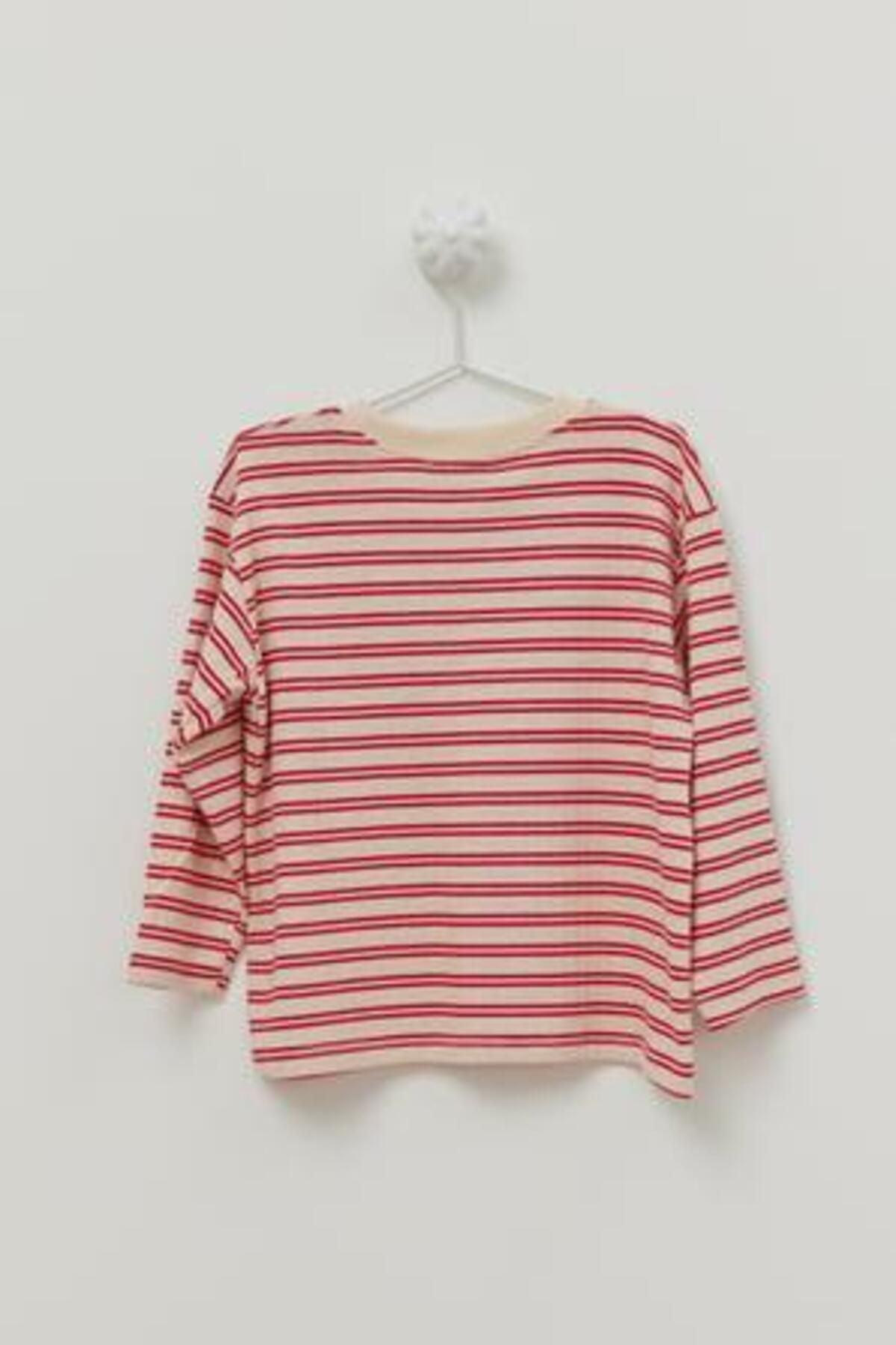 Long Sleeve T-Shirt Pinstripe Red