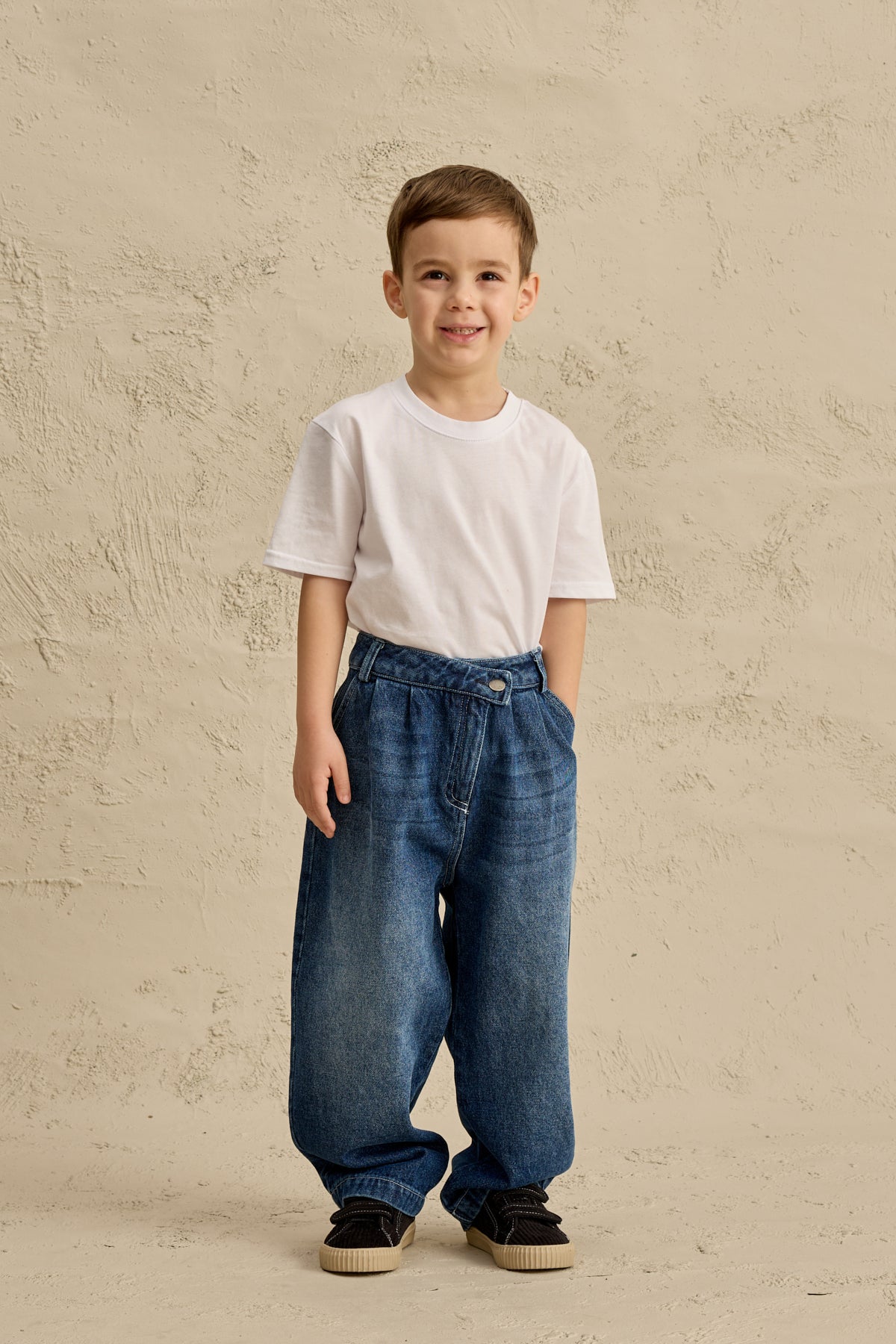 Çapraz Belli Bomb Denim Pantolon Lacivert