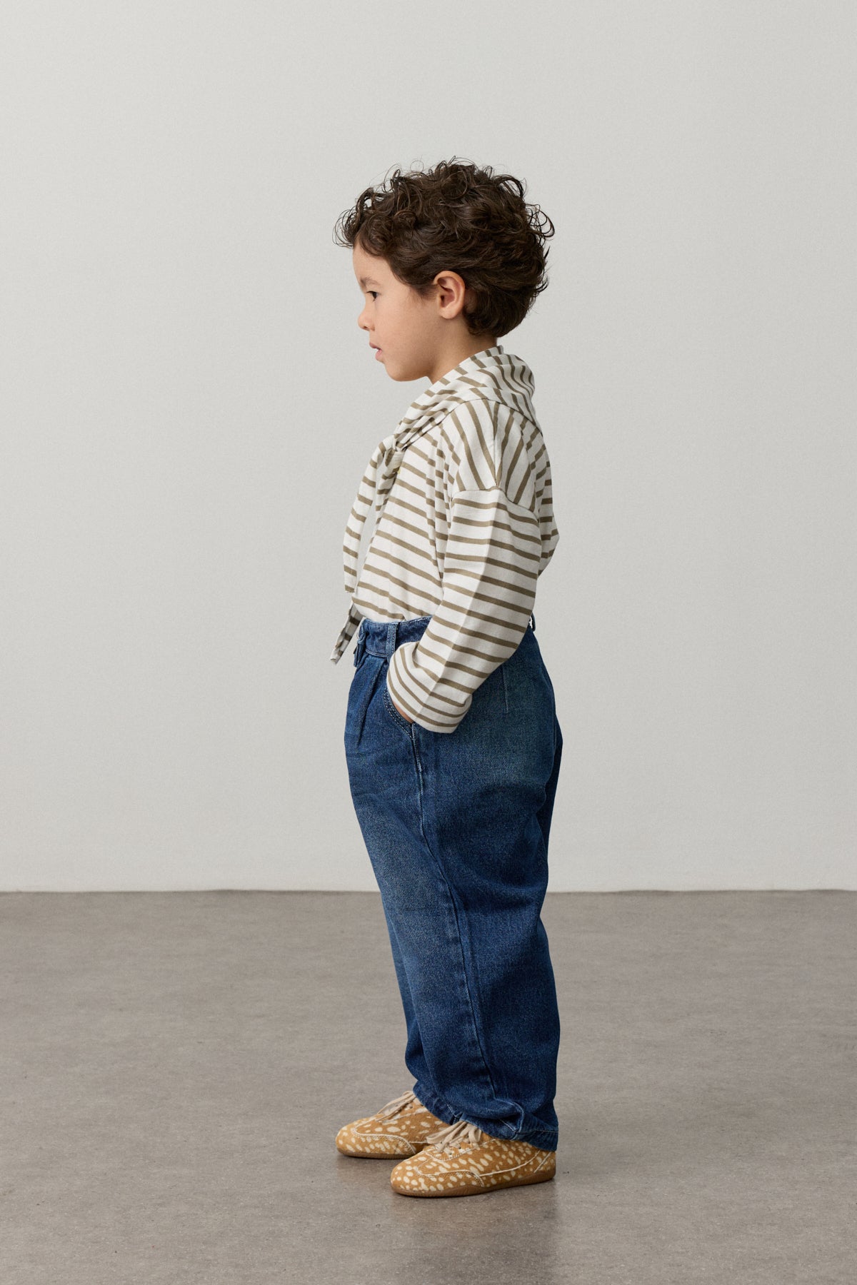 Çapraz Belli Bomb Denim Pantolon Lacivert - Fahhar Kids