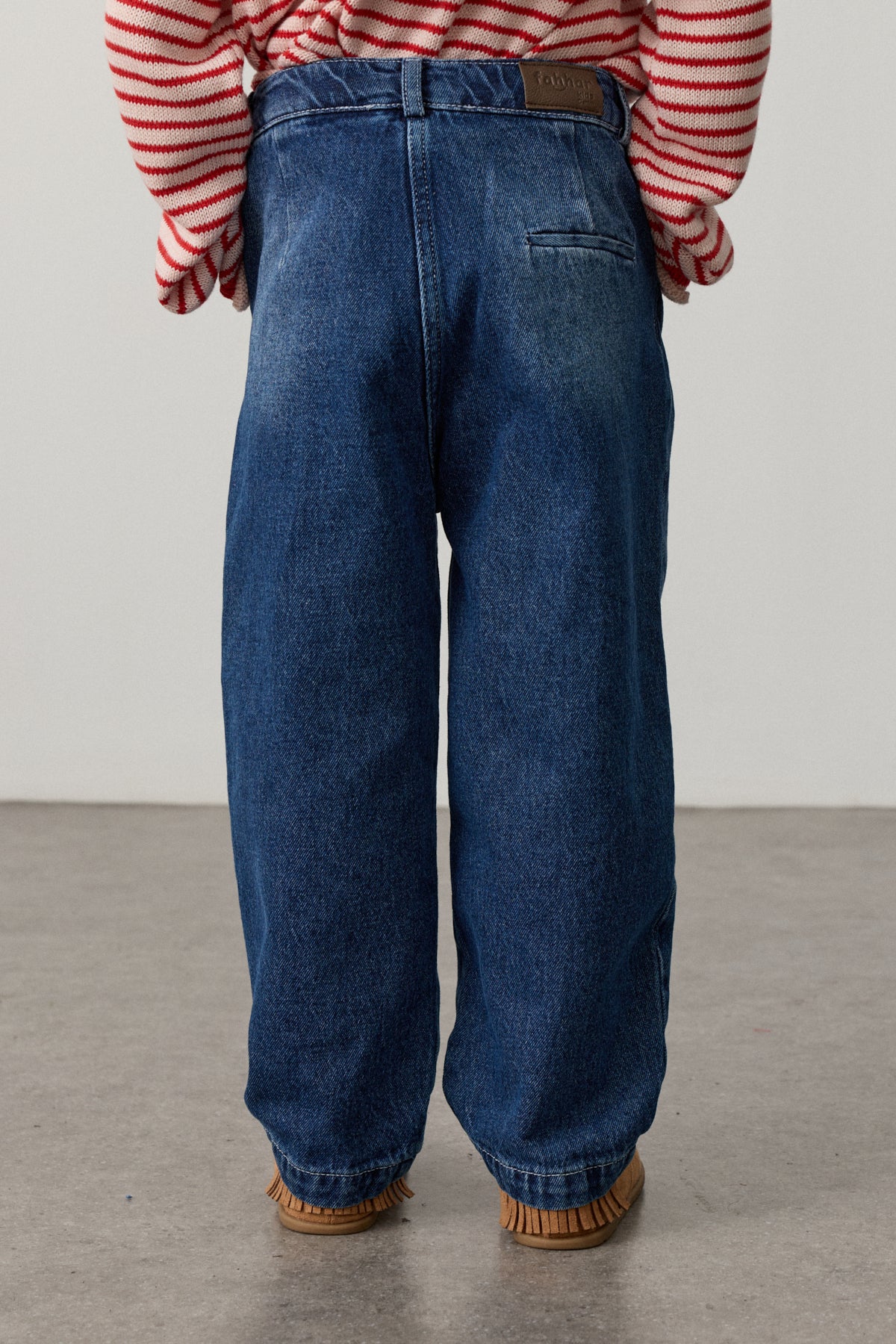Çapraz Belli Bomb Denim Pantolon Lacivert - Fahhar Kids