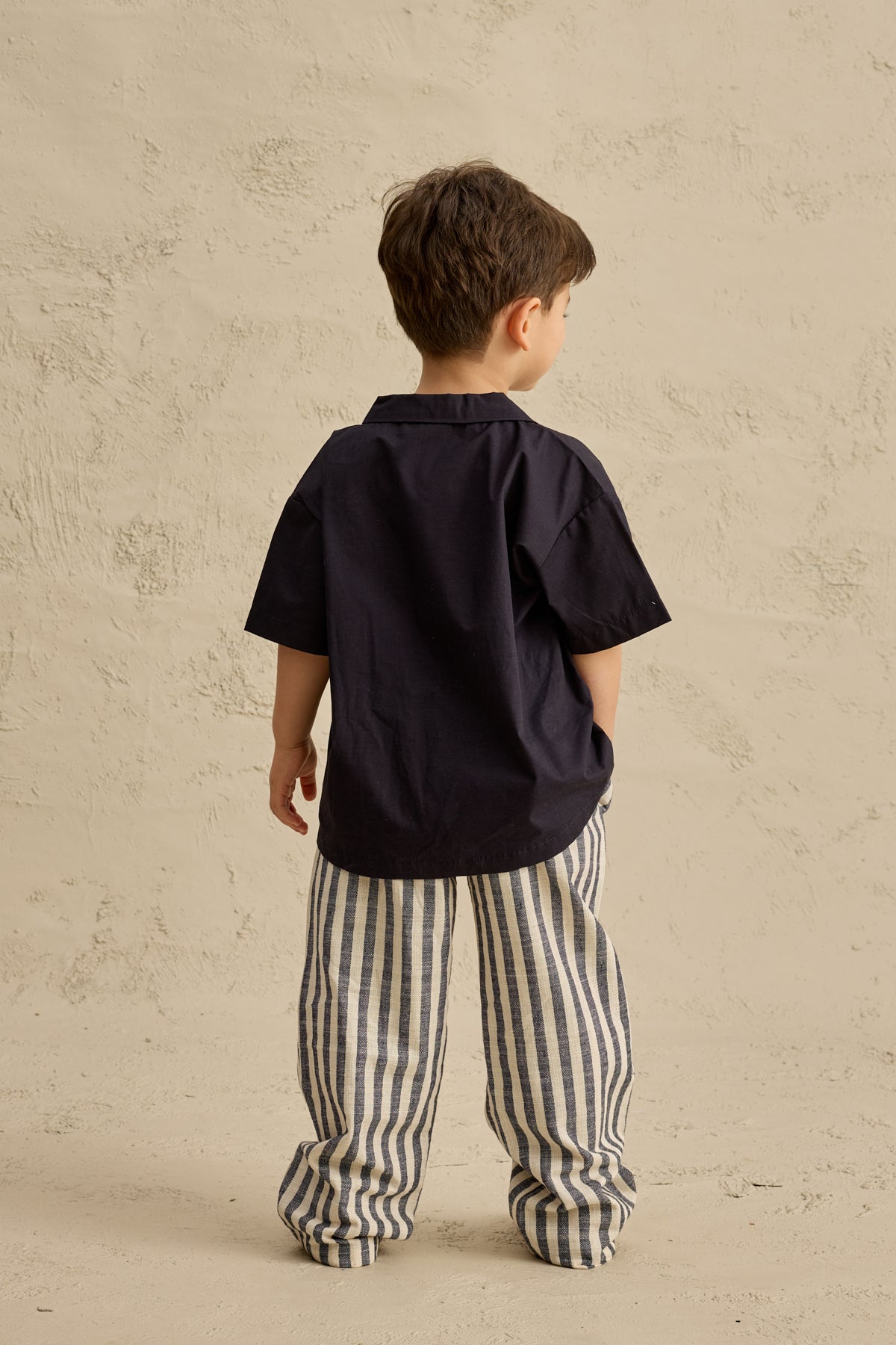 Çift Düğmeli Gömlek Lacivert