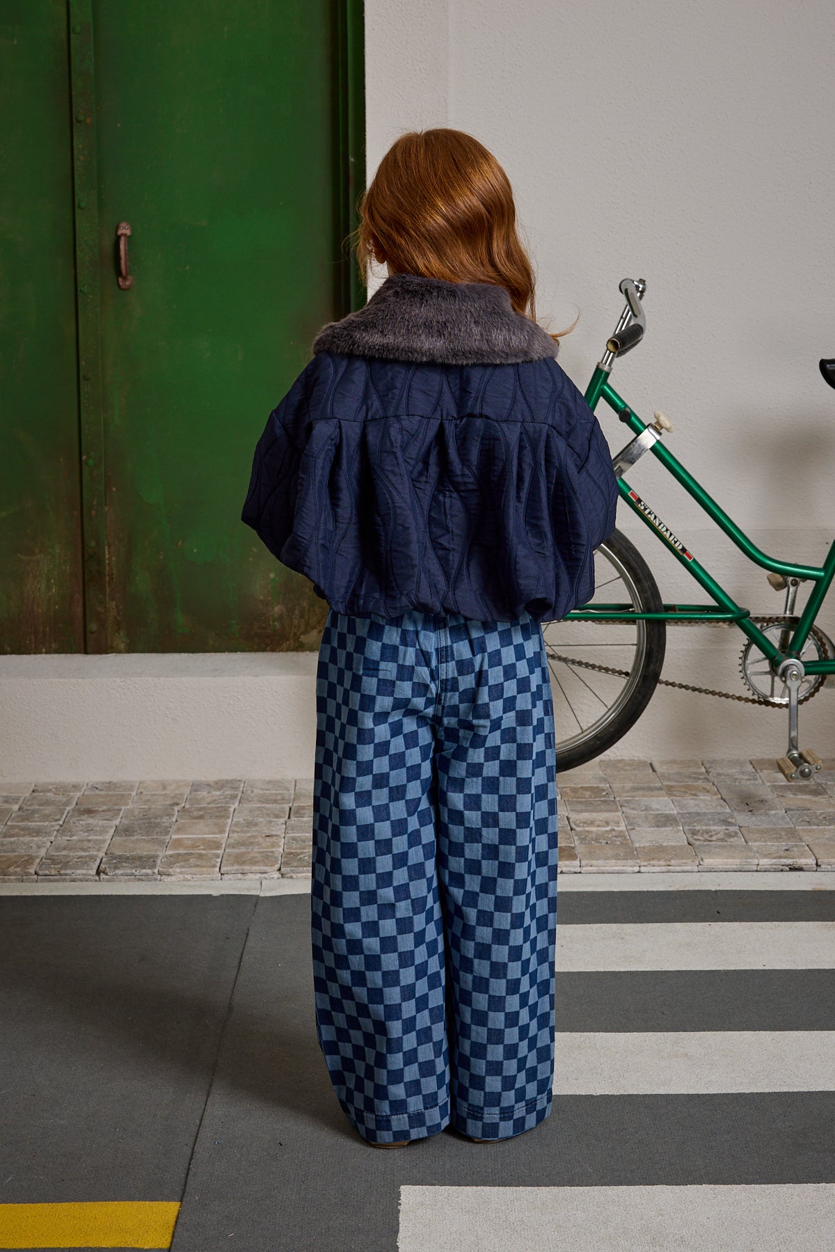 Çıkarılabilir Kürk Yakalı Mont Lacivert