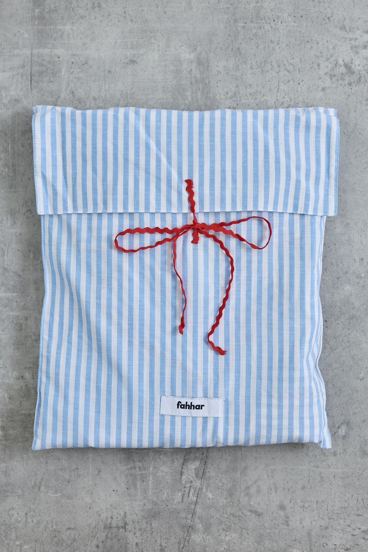 Çizgili Pamuk Pijama Takımı Mavi