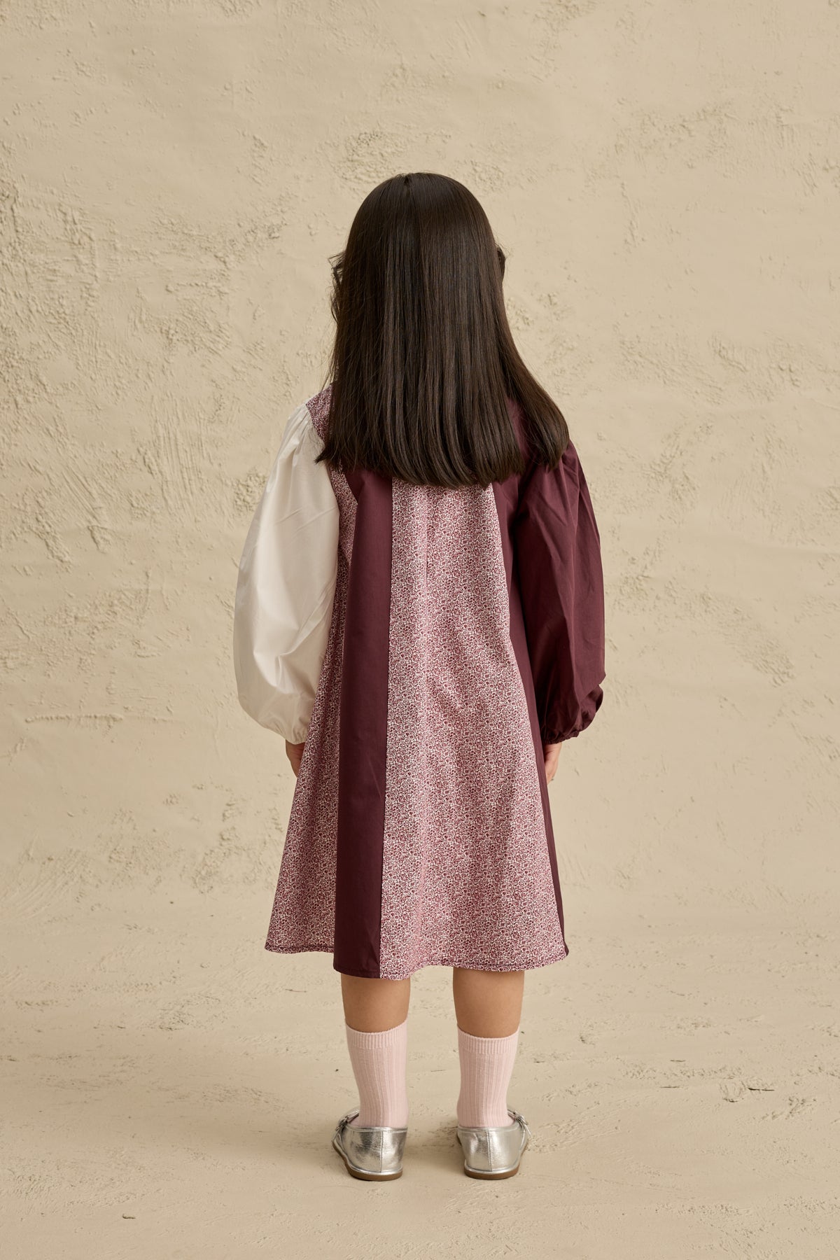 Çok Parçalı Elbise Mürdüm