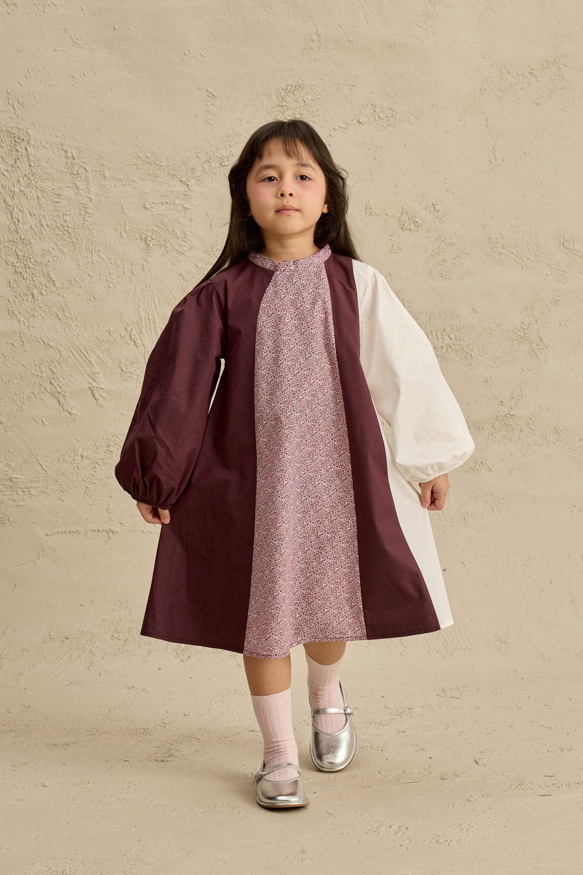 Çok Parçalı Elbise Mürdüm