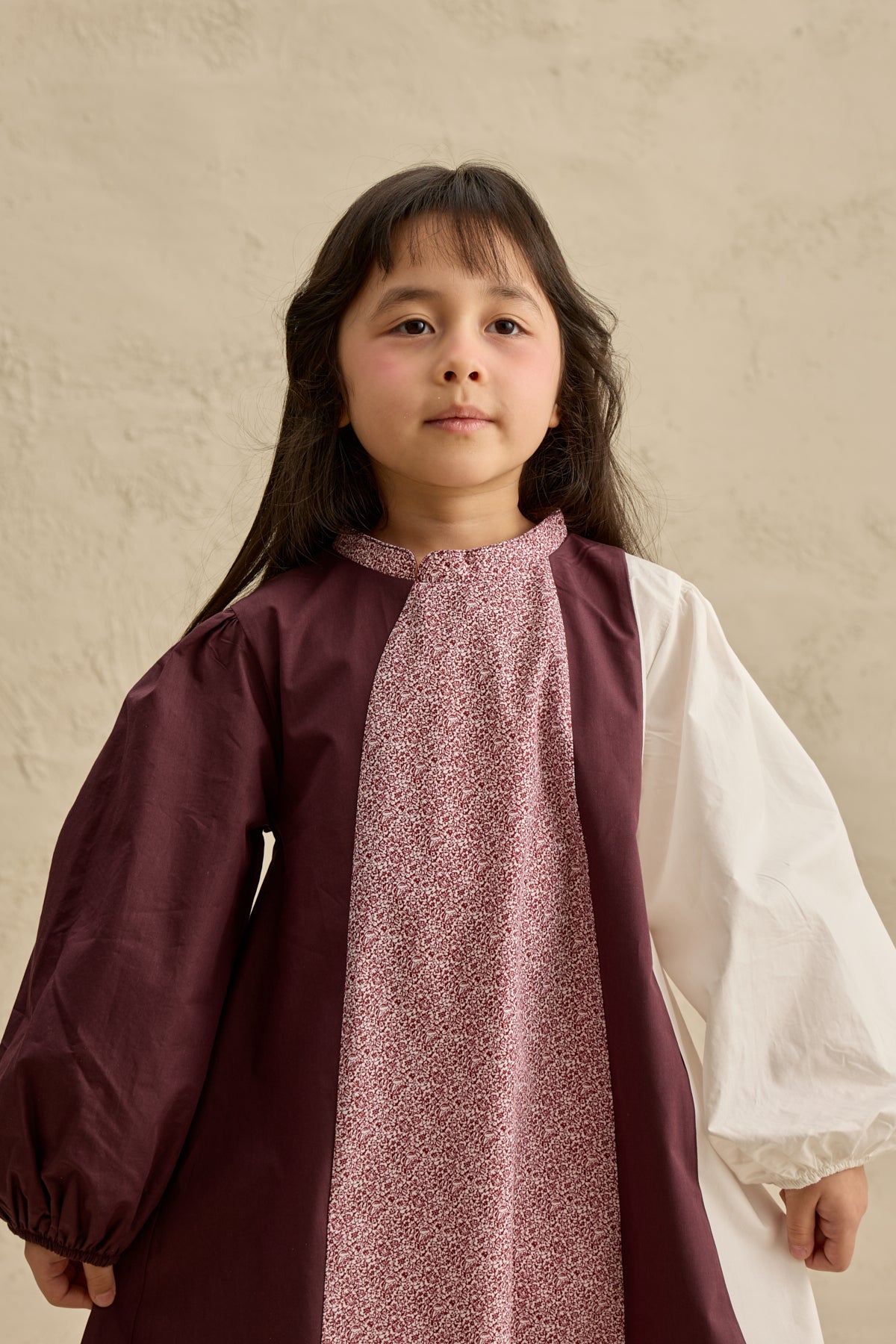 Çok Parçalı Elbise Mürdüm