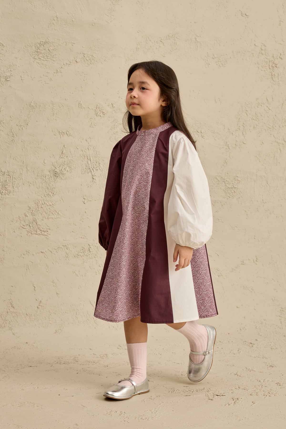 Çok Parçalı Elbise Mürdüm