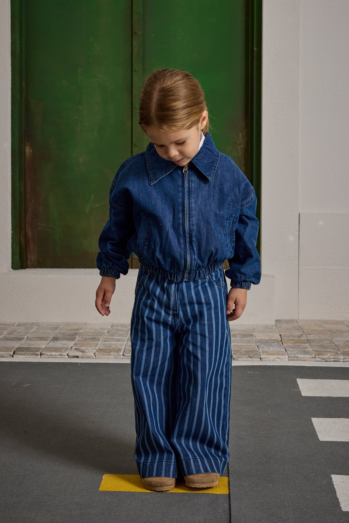 Denim Bomb Ceket Koyu Mavi