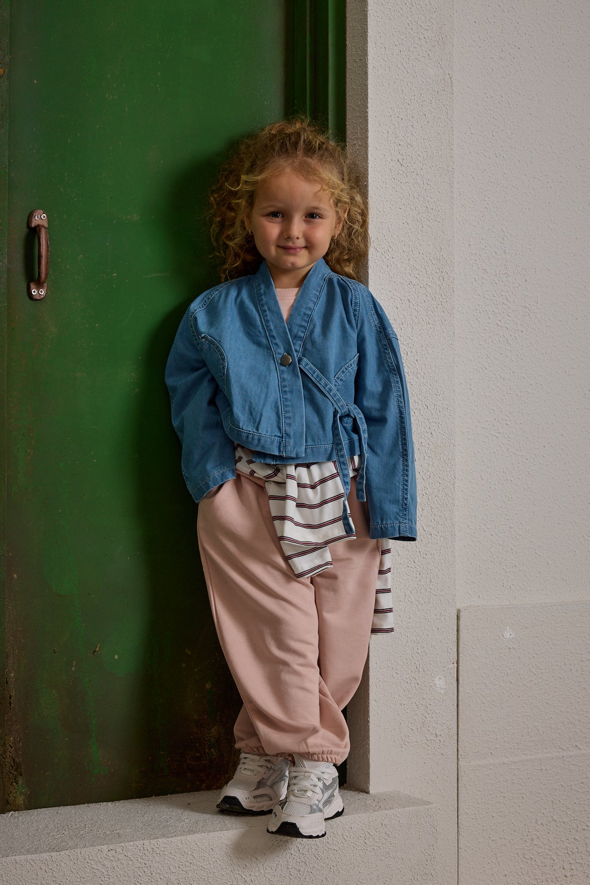 Denim Kimono Ceket Açık mavi