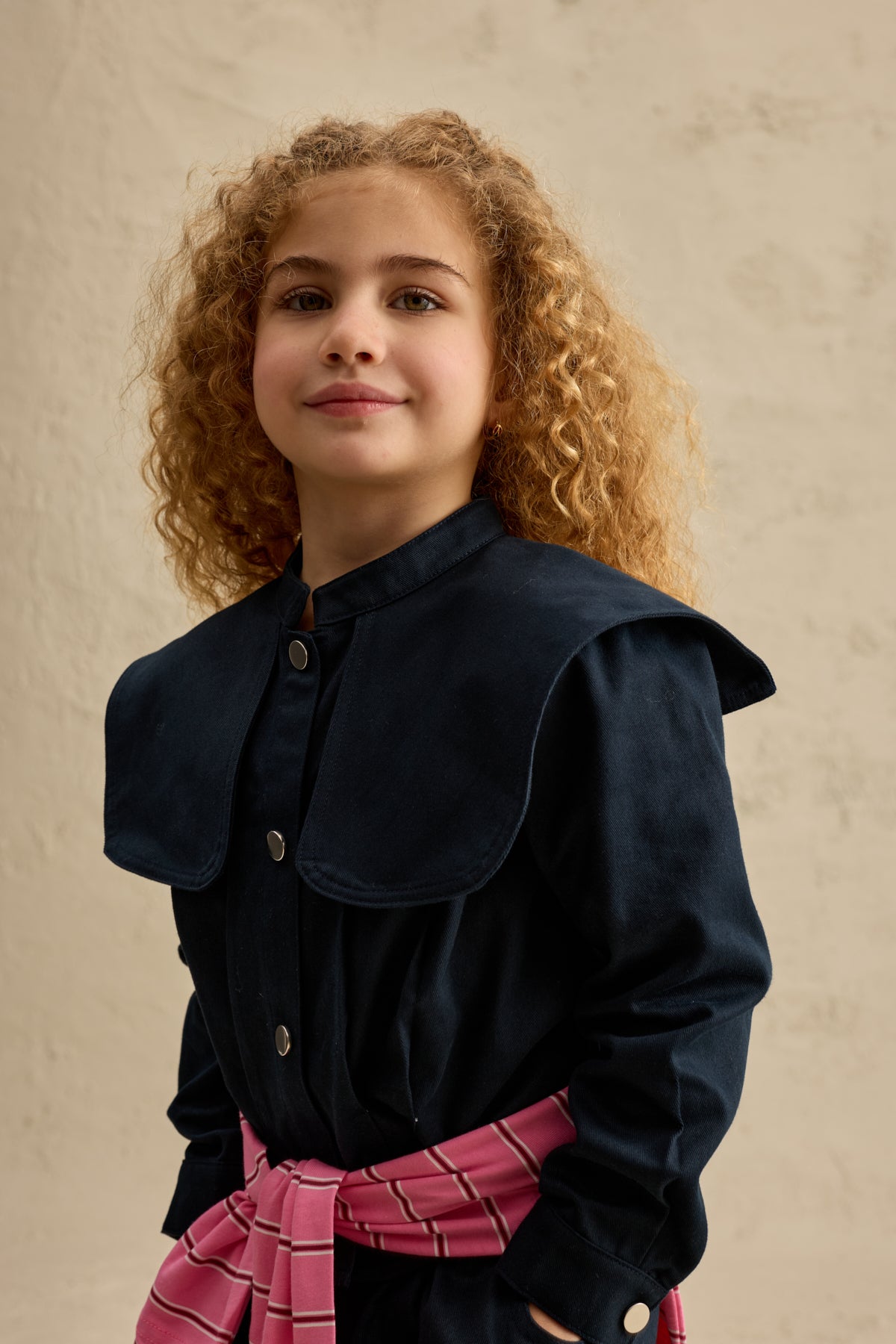 Geniş Yakalı Ceket Takım Lacivert