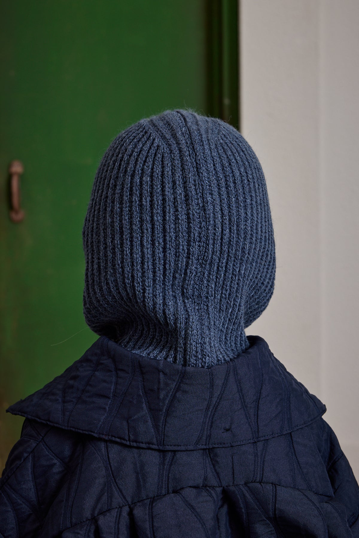 İpli Çocuk Kar Beresi İndigo