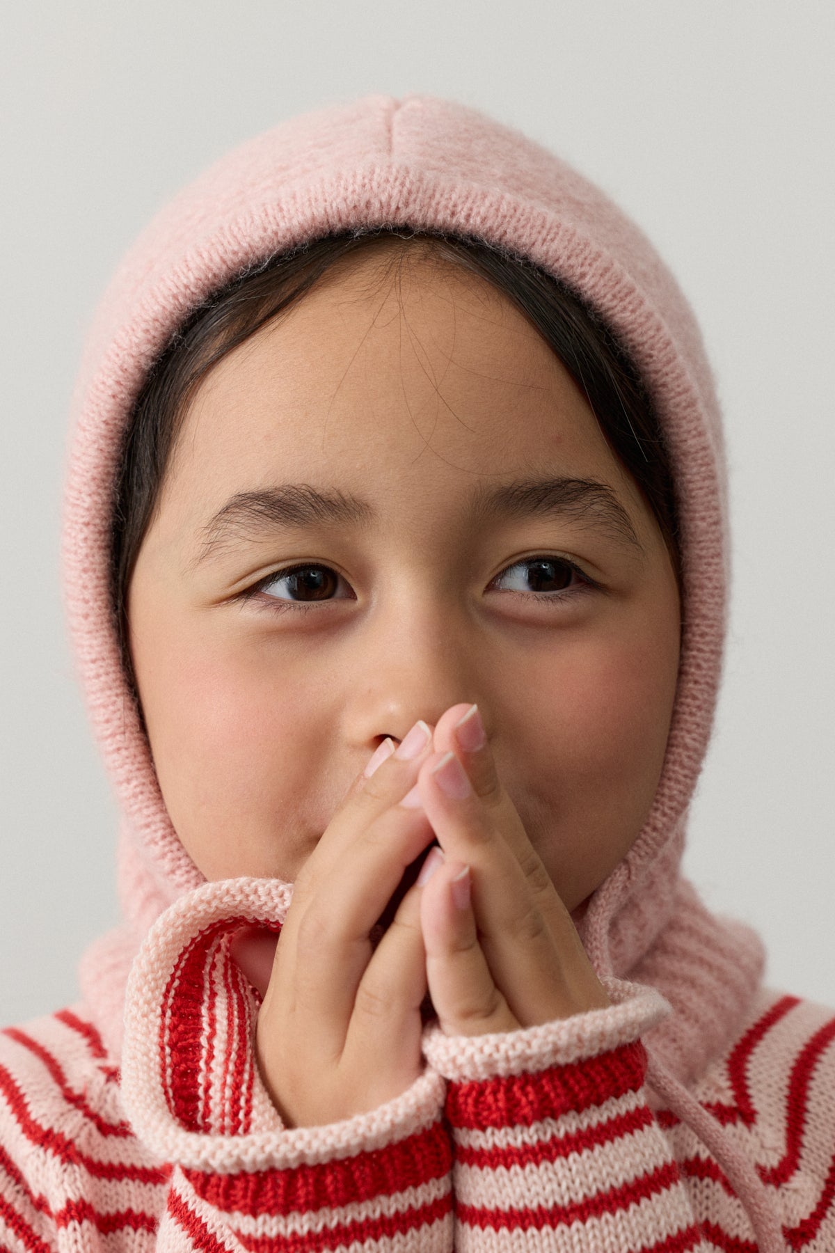 İpli Çocuk Kar Beresi Pembe - Fahhar Kids