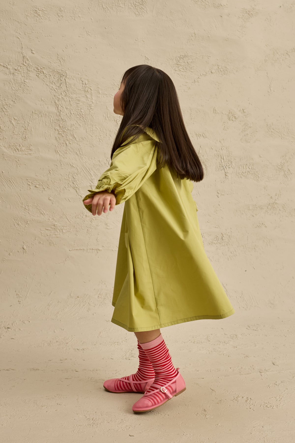 Kalp Nakışlı Elbise Yeşil