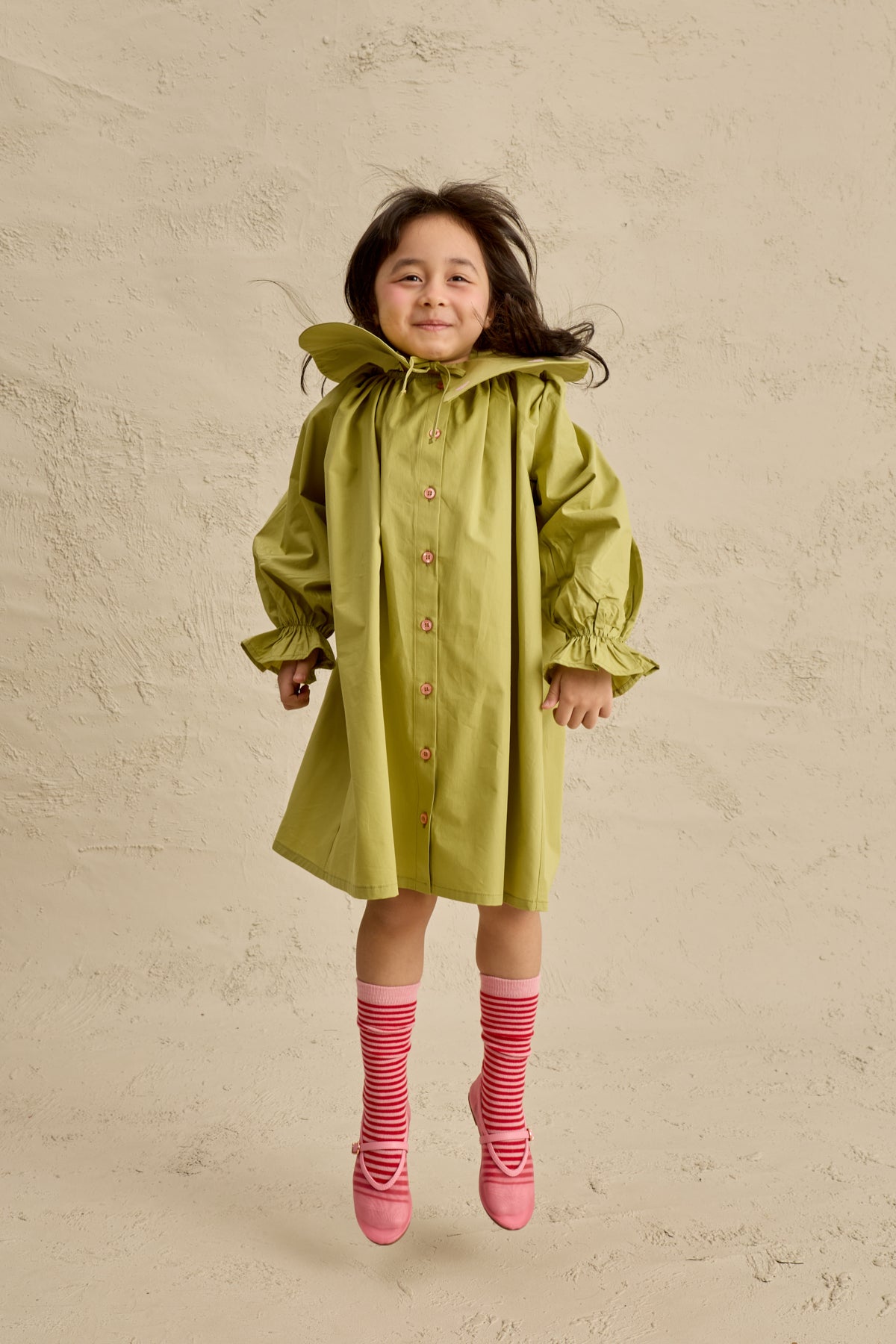 Kalp Nakışlı Elbise Yeşil