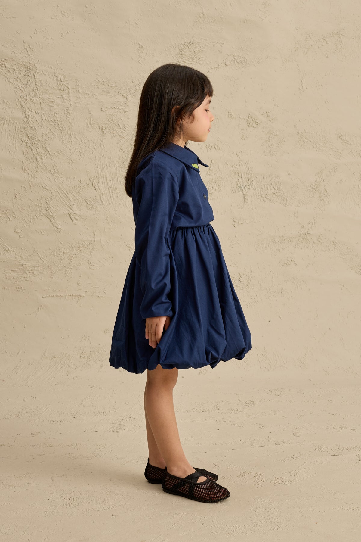 Kalp Nakışlı Etek Takım Lacivert